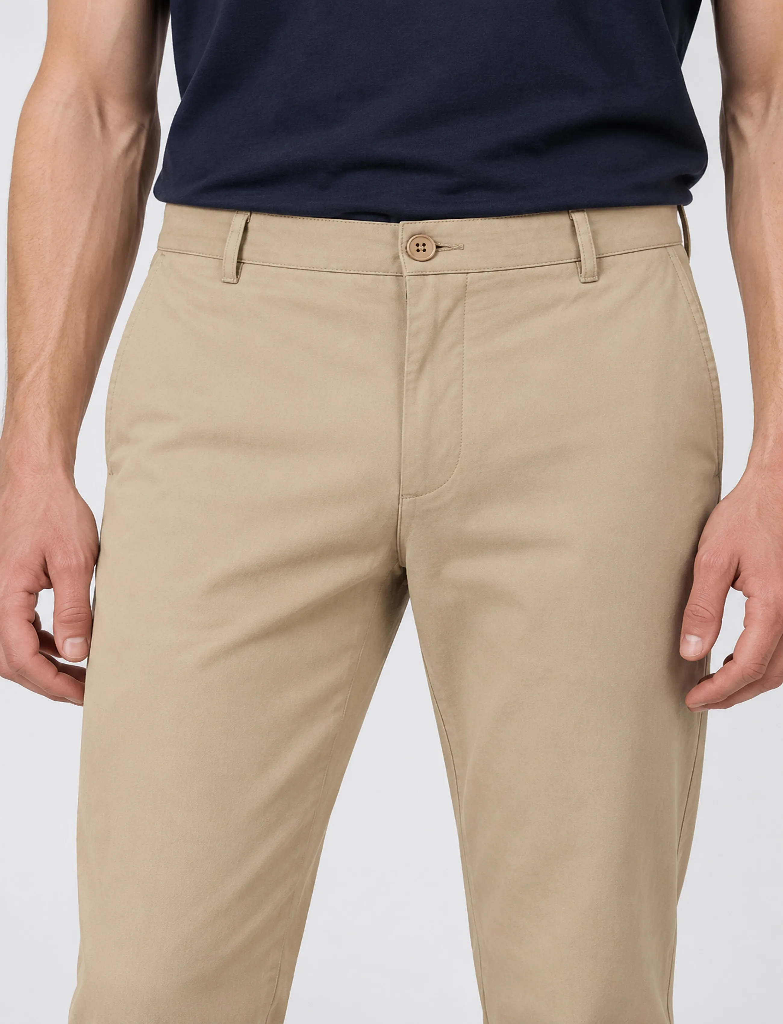 Copenhagen Legacy - SUPER FLEX CHINO PANTS - sügisesed riided - sand - 3
