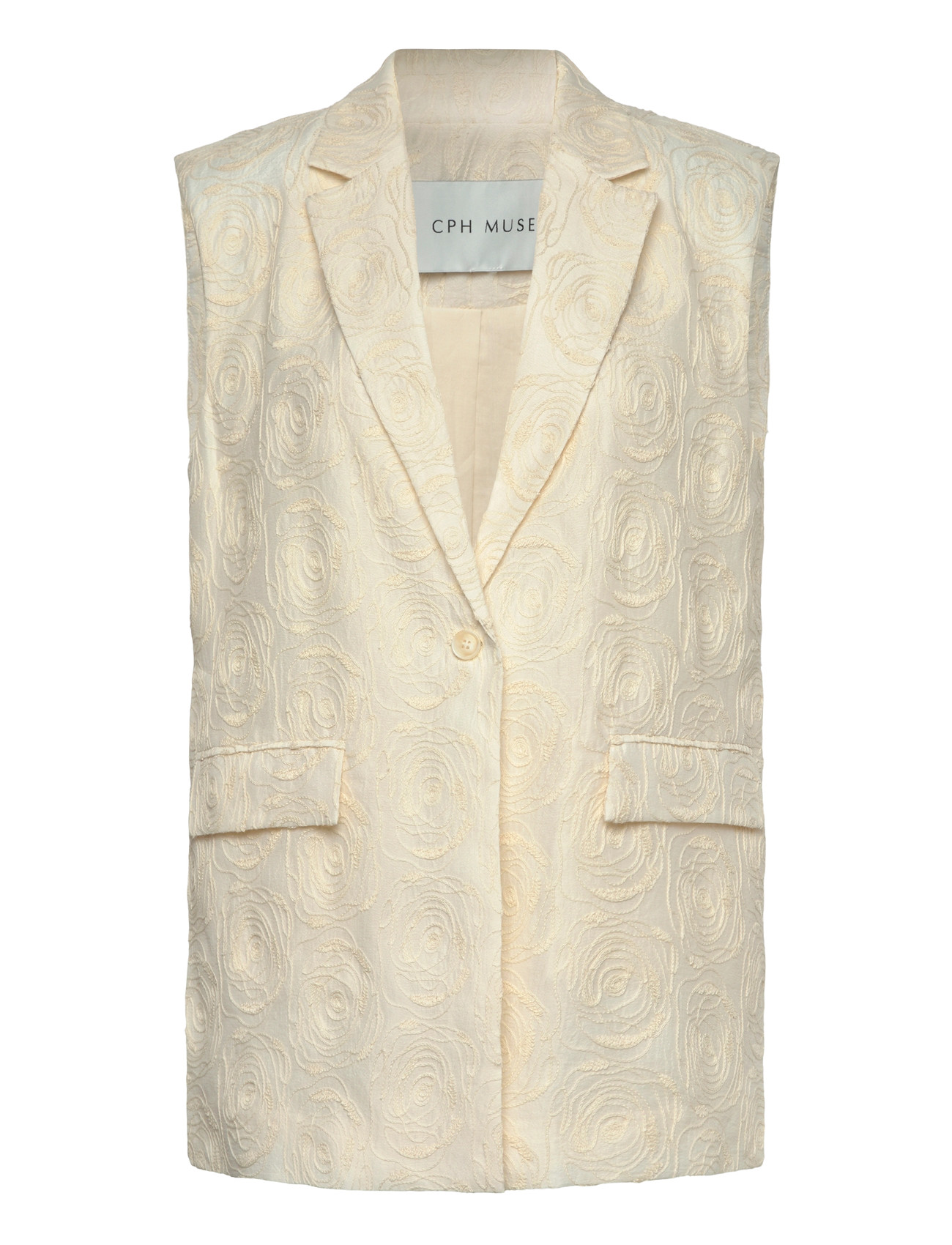 Copenhagen Muse Cmbloomie-Waistcoat - Cream - XS