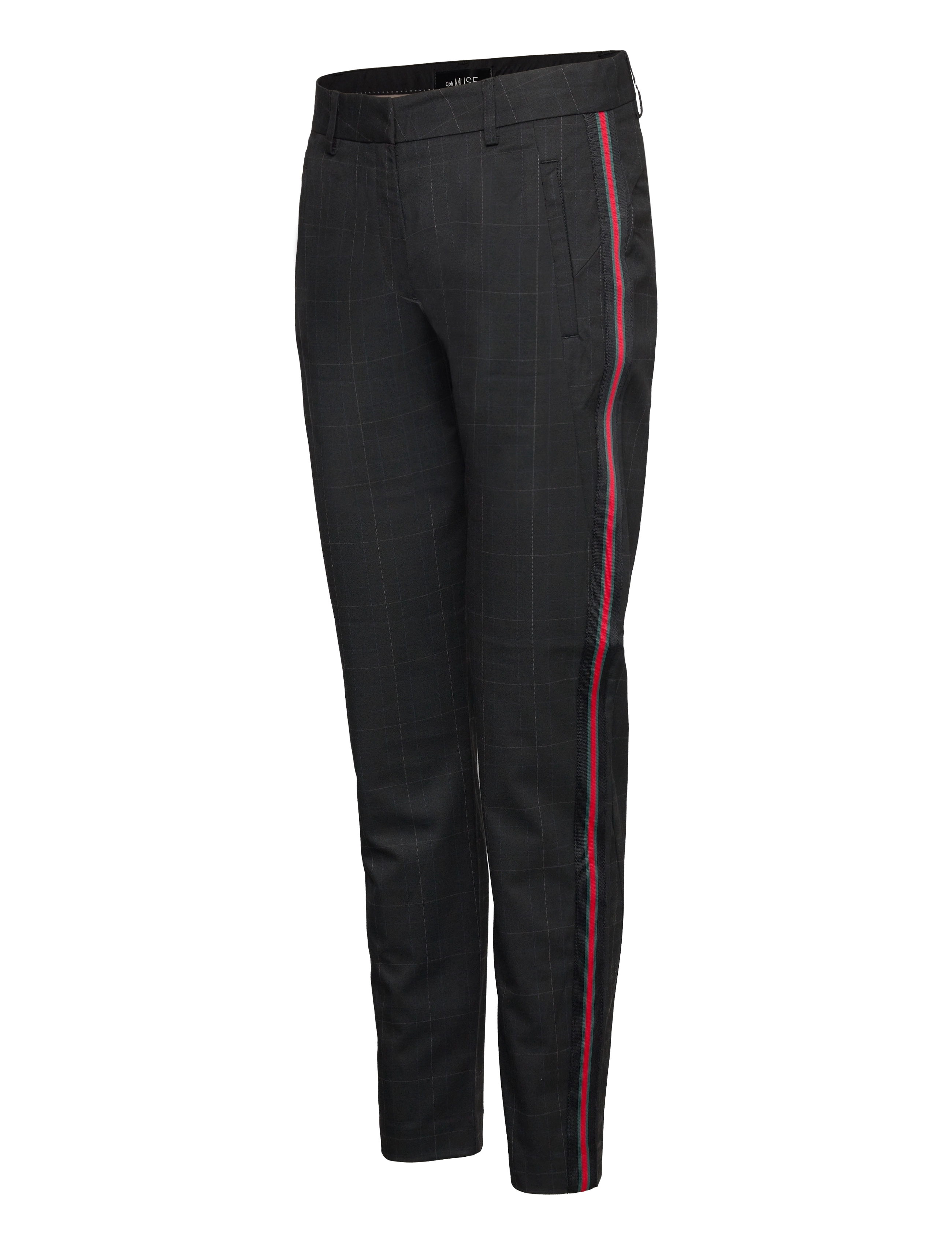 Copenhagen Muse - CMSAVANNA-PA-RIBBON-BLACK - pantalons slim fit - black - 3