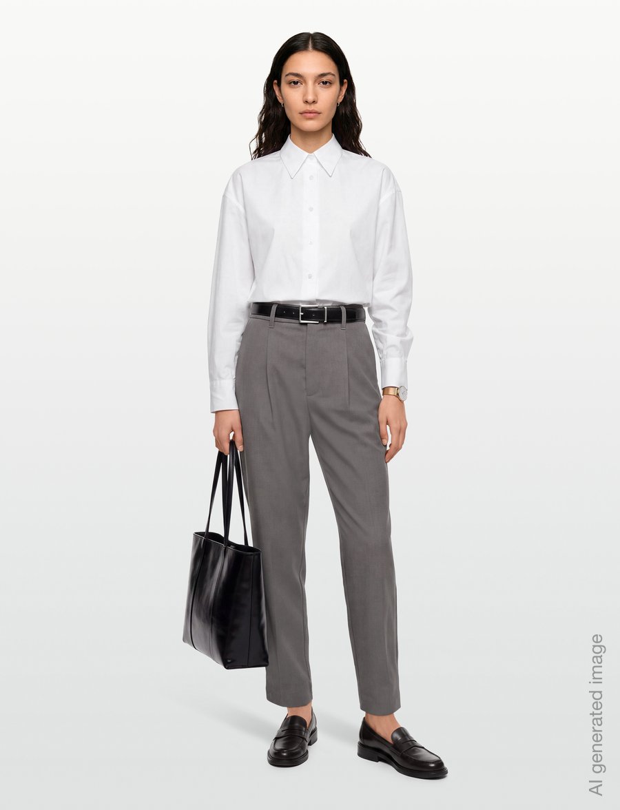 Copenhagen Muse - CMTAILOR-PA - barrelbyxor - light grey melange - 0