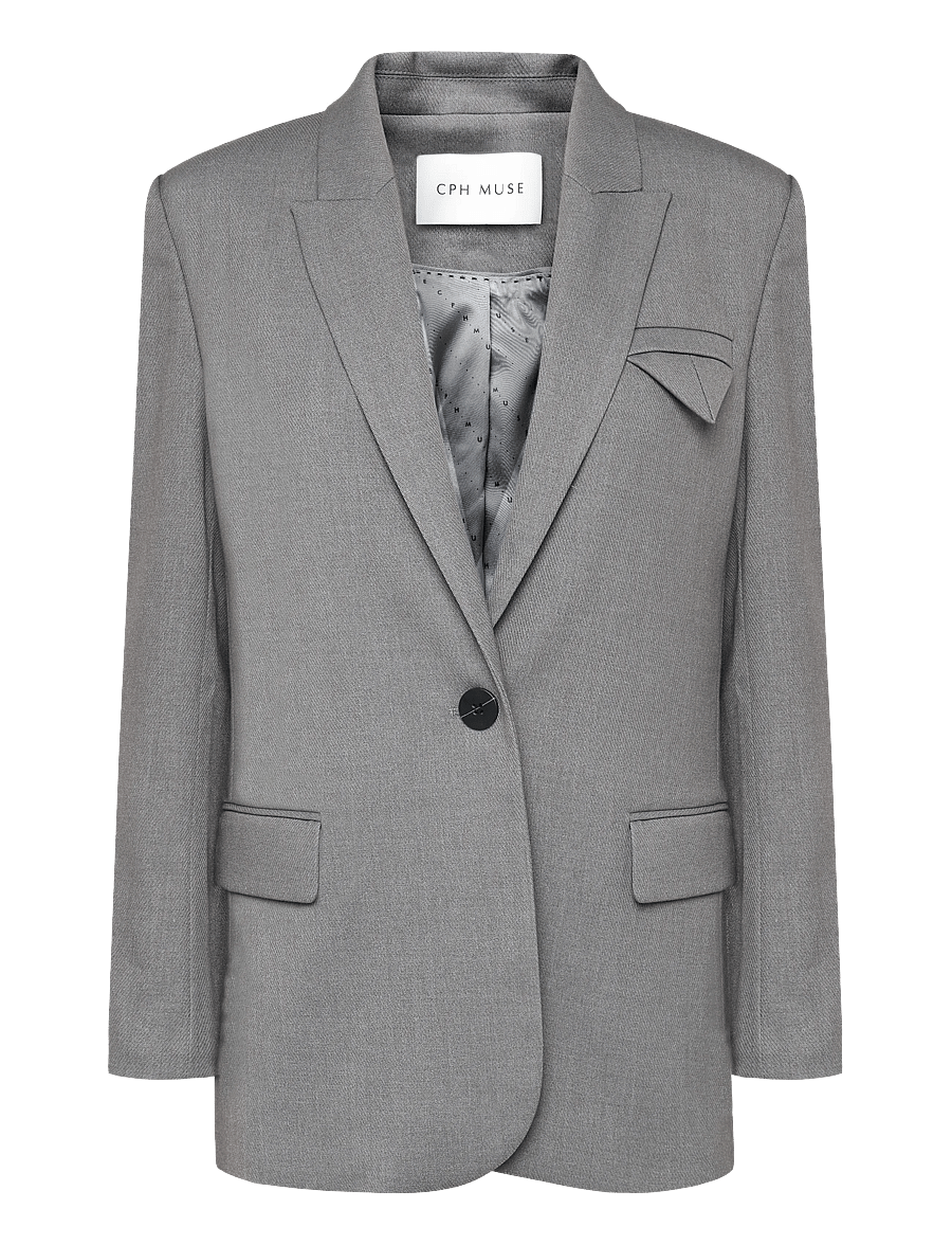 Copenhagen Muse - CMTAILOR-JA - enkeltradede blazere - light grey melange - 1