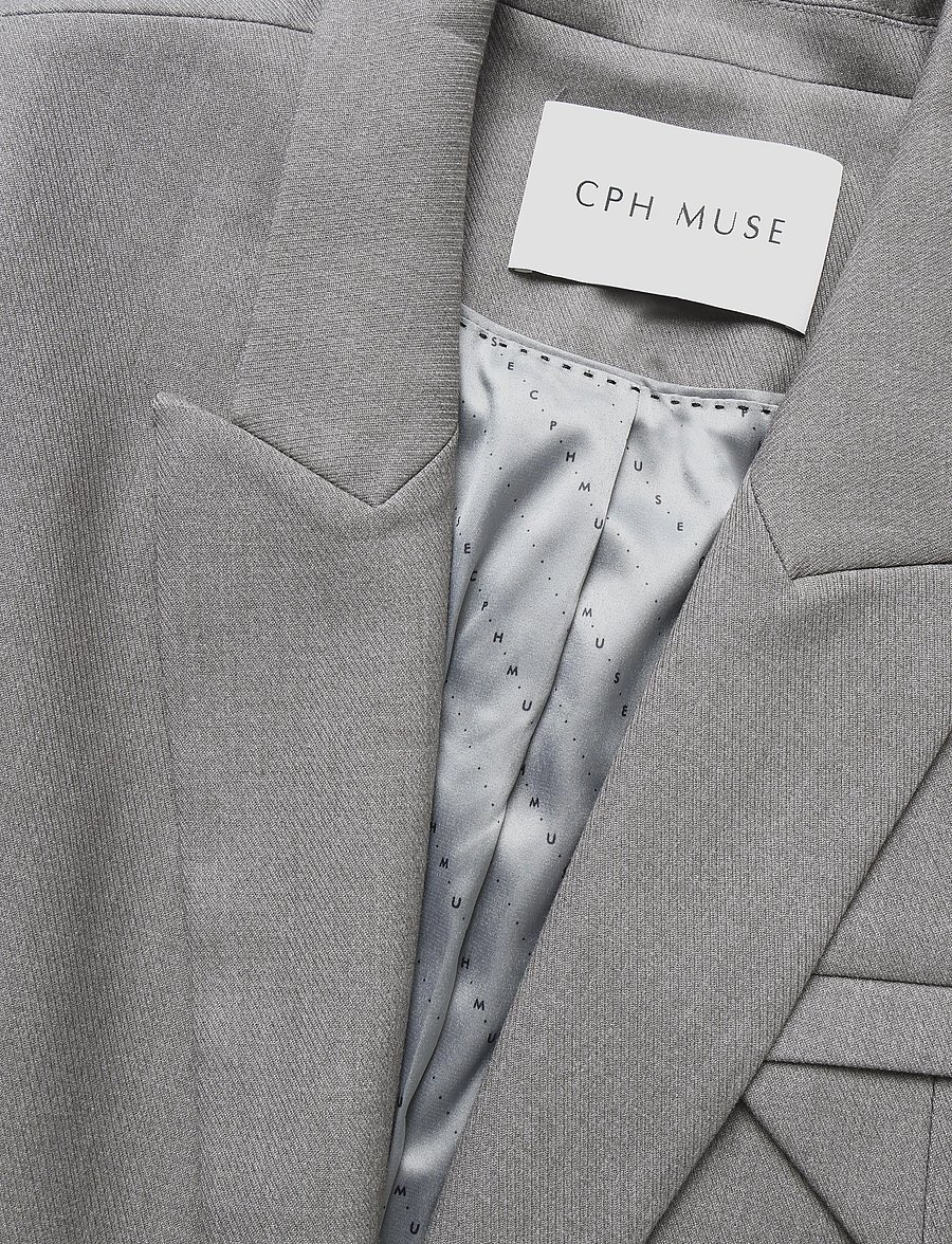 Copenhagen Muse - CMTAILOR-JA - enkeltradede blazere - light grey melange - 4