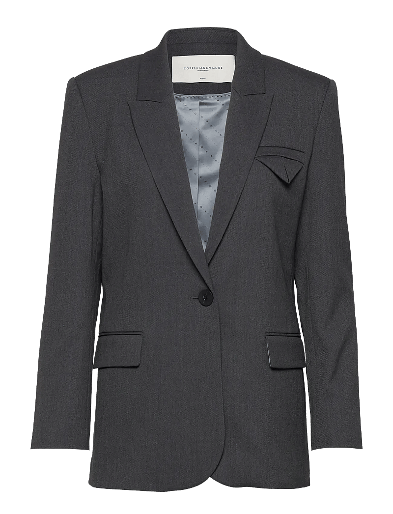 Copenhagen Muse - CMTAILOR-JA - Ühes joones nööpidega bleiserid - med. grey melange - 1