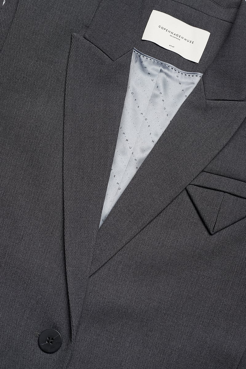 Copenhagen Muse - CMTAILOR-JA - Ühes joones nööpidega bleiserid - med. grey melange - 4