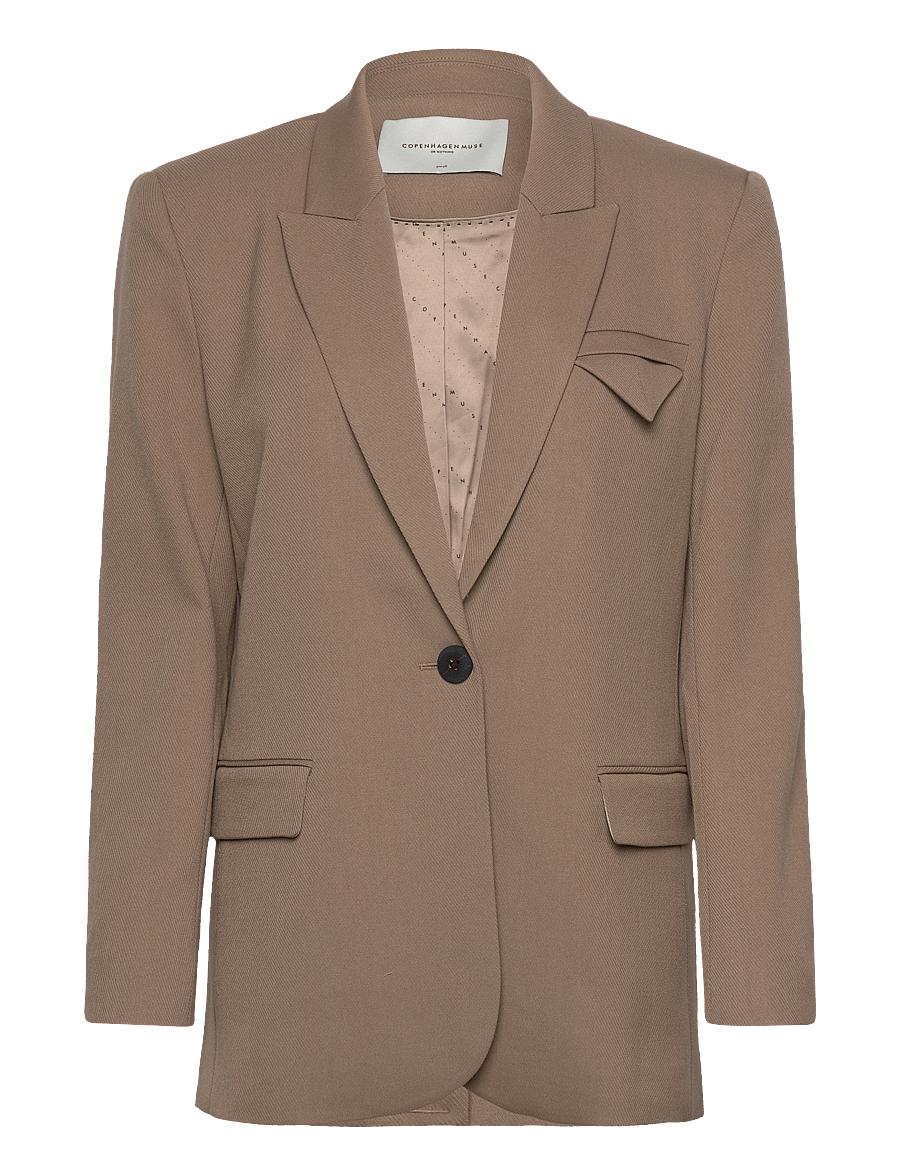 Copenhagen Muse - CMTAILOR-JA - enkeltradede blazere - timber wolf - 0