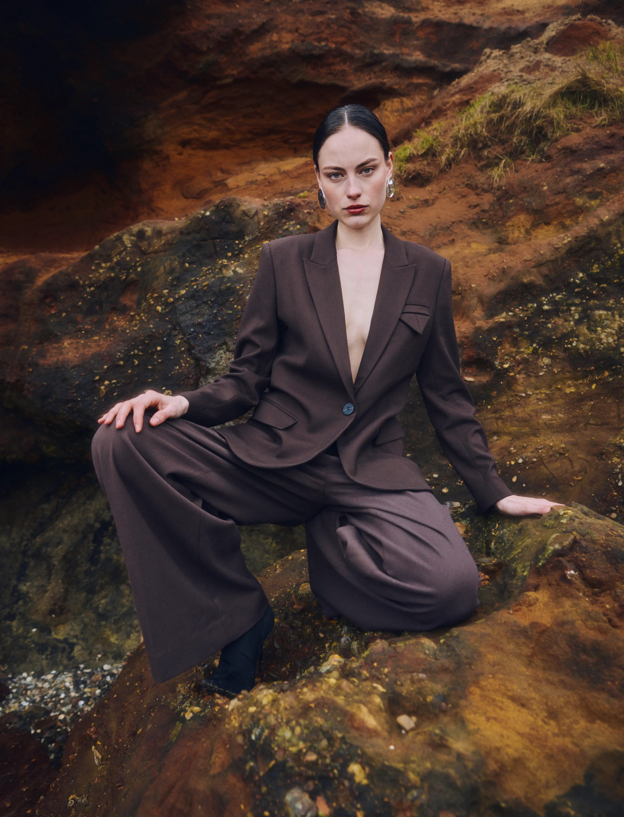 Copenhagen Muse - CMTAILOR-PANTS - anzugshosen - mulch - 3