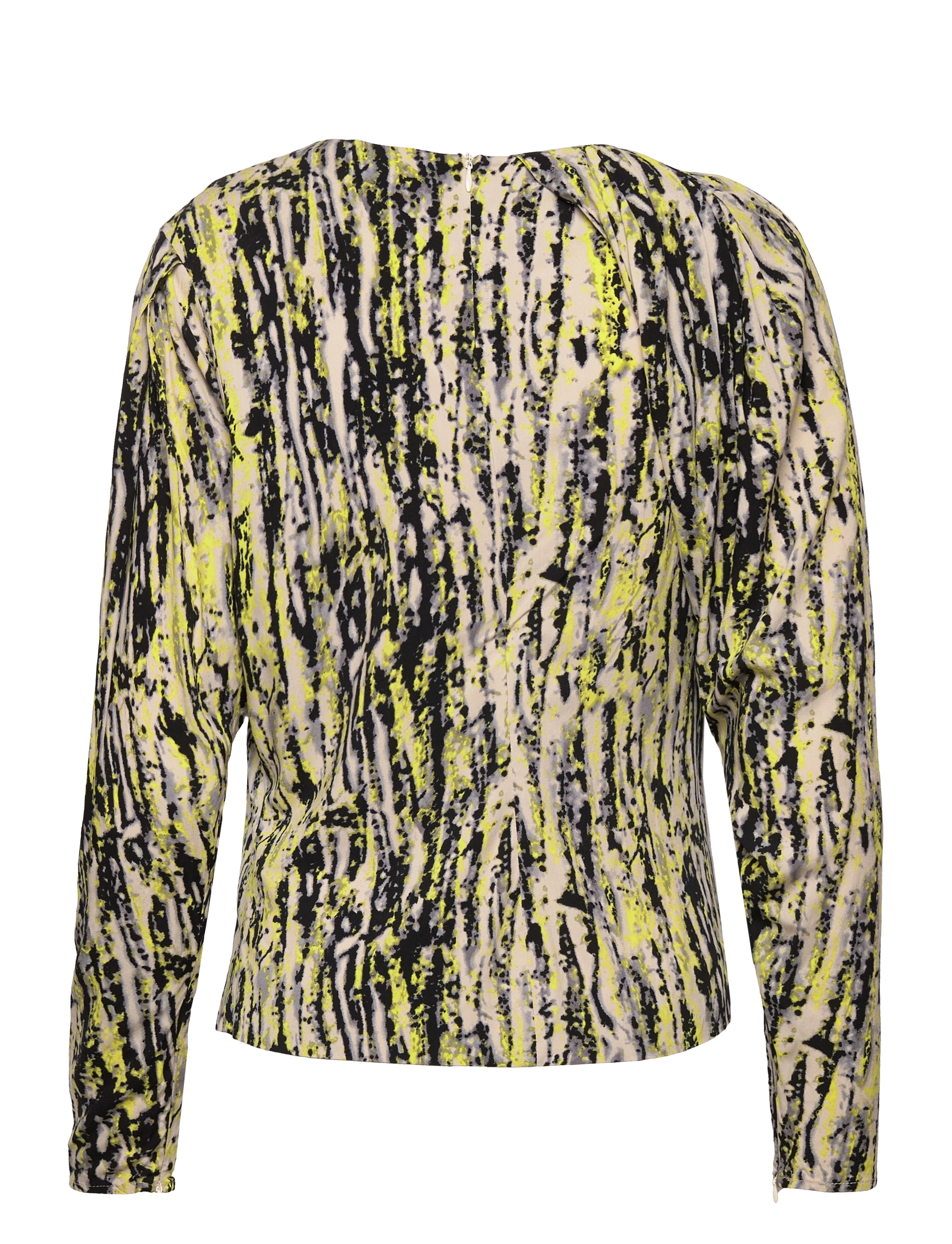 Copenhagen Muse - CMMERRY-BLOUSE - long sleeved blouses - black w. sulphur spring - 1