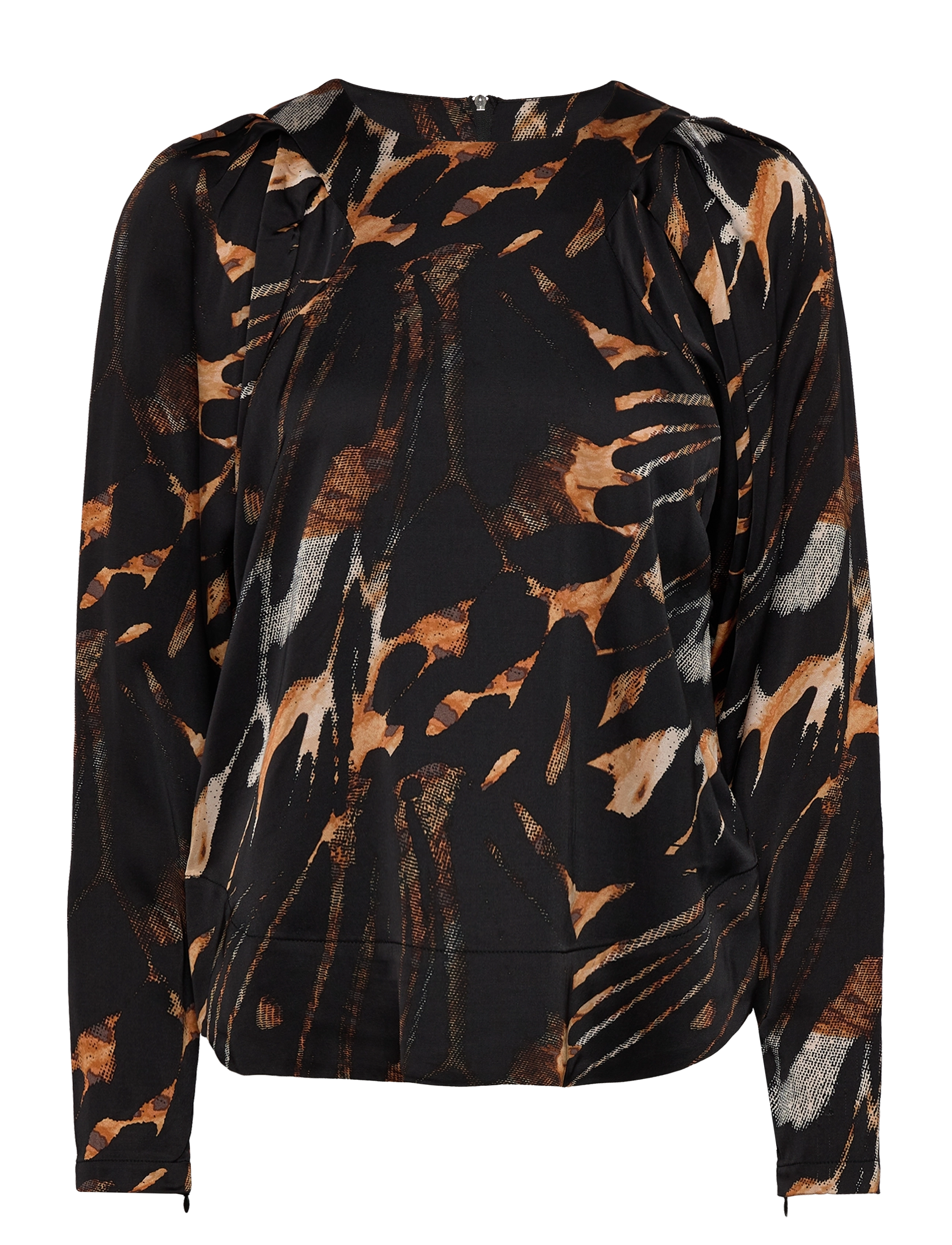Copenhagen Muse CMBELMA-BLOUSE - Bluser & Skjorter - BLACK W. ARGAN OIL / multi