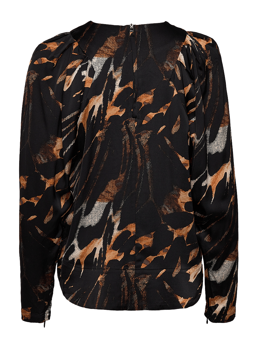 Copenhagen Muse - CMBELMA-BLOUSE - langärmlige blusen - black w. argan oil - 1