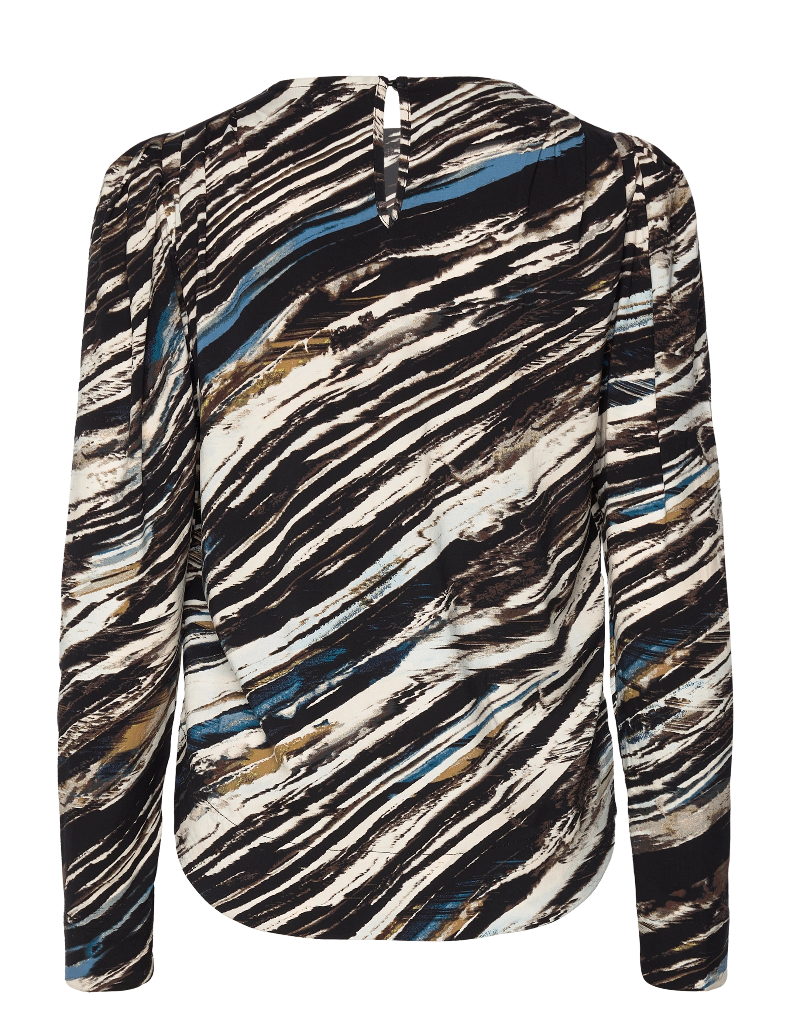 Copenhagen Muse - CMVITA-BLOUSE - pikkade varrukatega pluusid - black w. lentil sprout - 1
