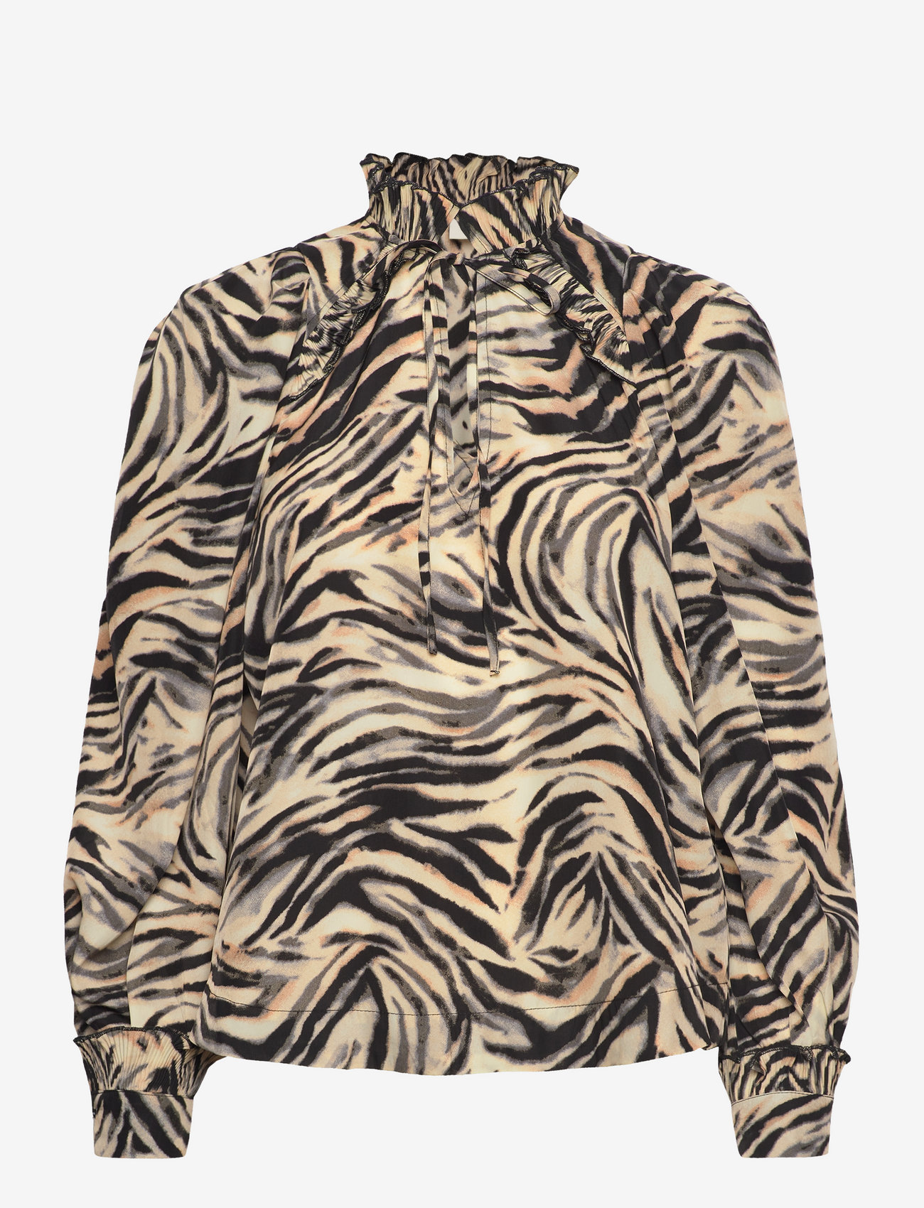 Copenhagen Muse - CMFRILL-SHIRT - langærmede bluser - black w. rock ridge - 0