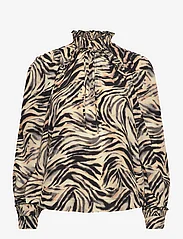 Copenhagen Muse - CMFRILL-SHIRT - blouses met lange mouwen - black w. rock ridge - 0