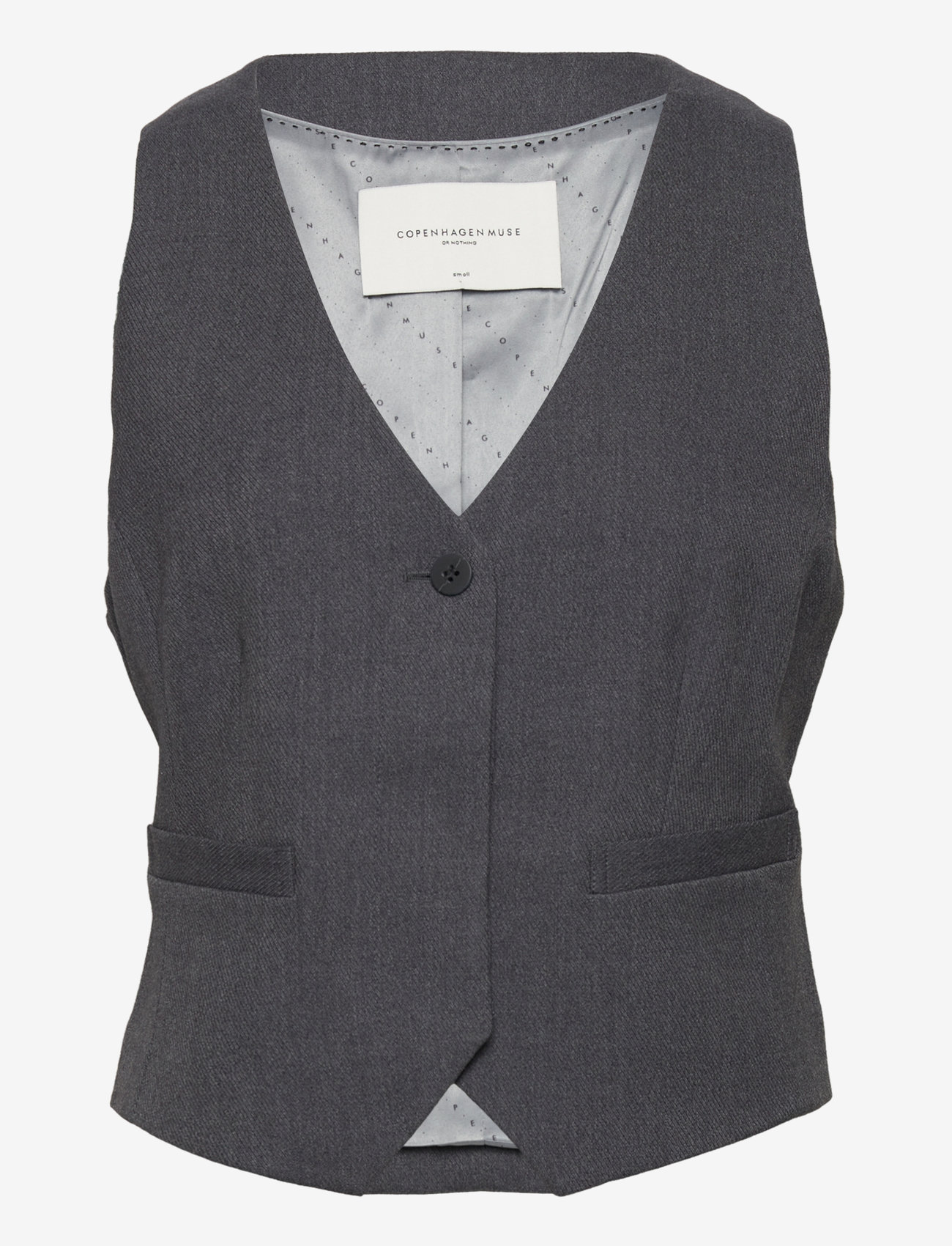 Copenhagen Muse - CMTAILOR-WAISTCOAT - veste - med. grey melange - 0