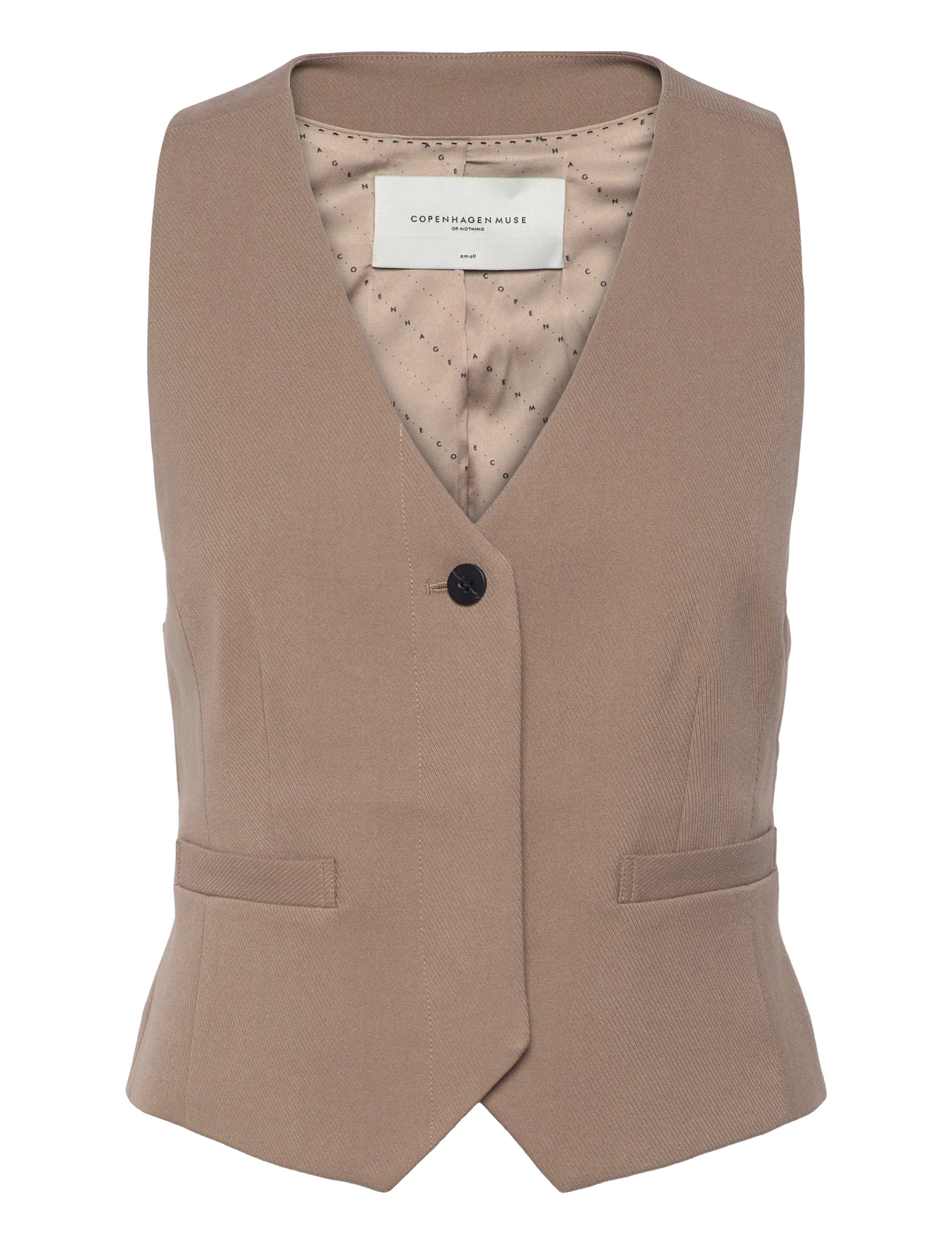COPENHAGEN MUSE Cmtailor-Weste Braun - L - Damen