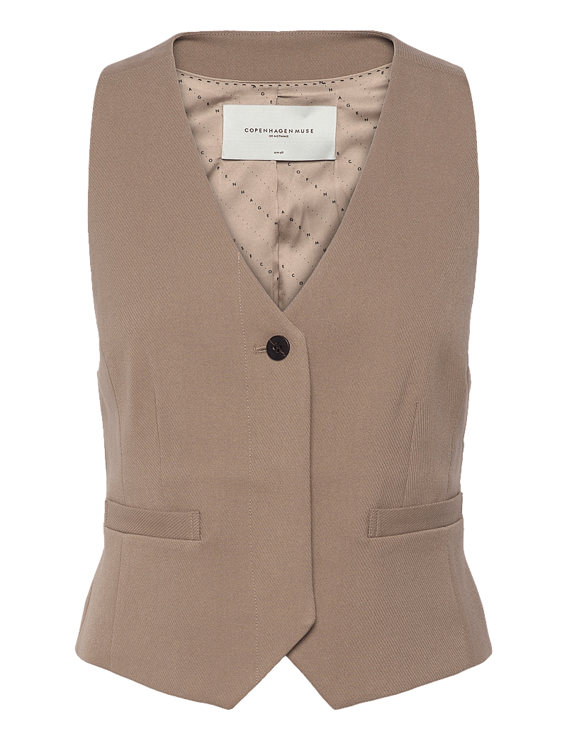 Copenhagen Muse - CMTAILOR-WAISTCOAT - veste - timber wolf - 0