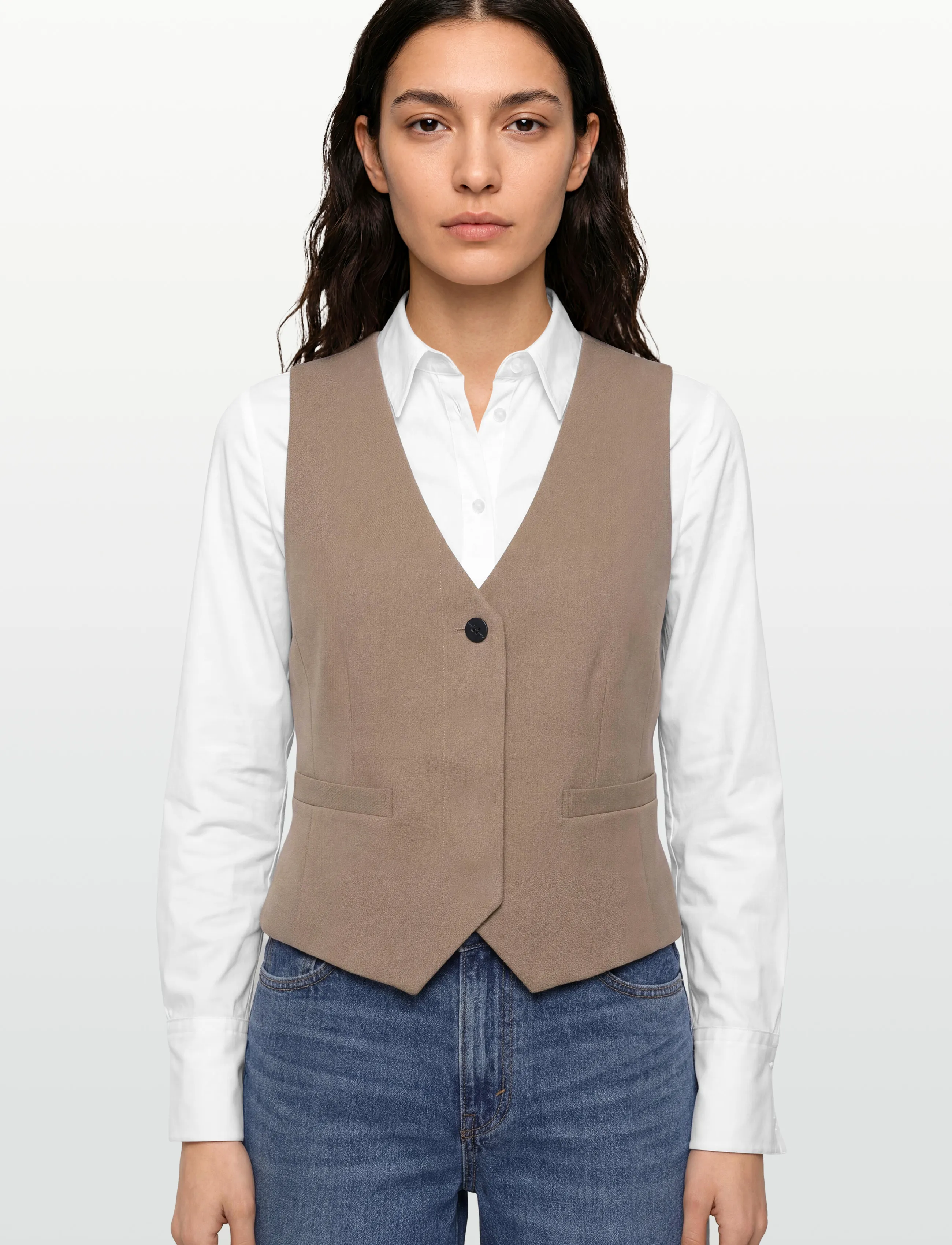 Copenhagen Muse - CMTAILOR-WAISTCOAT - peoriided outlet-hindadega - timber wolf - 3