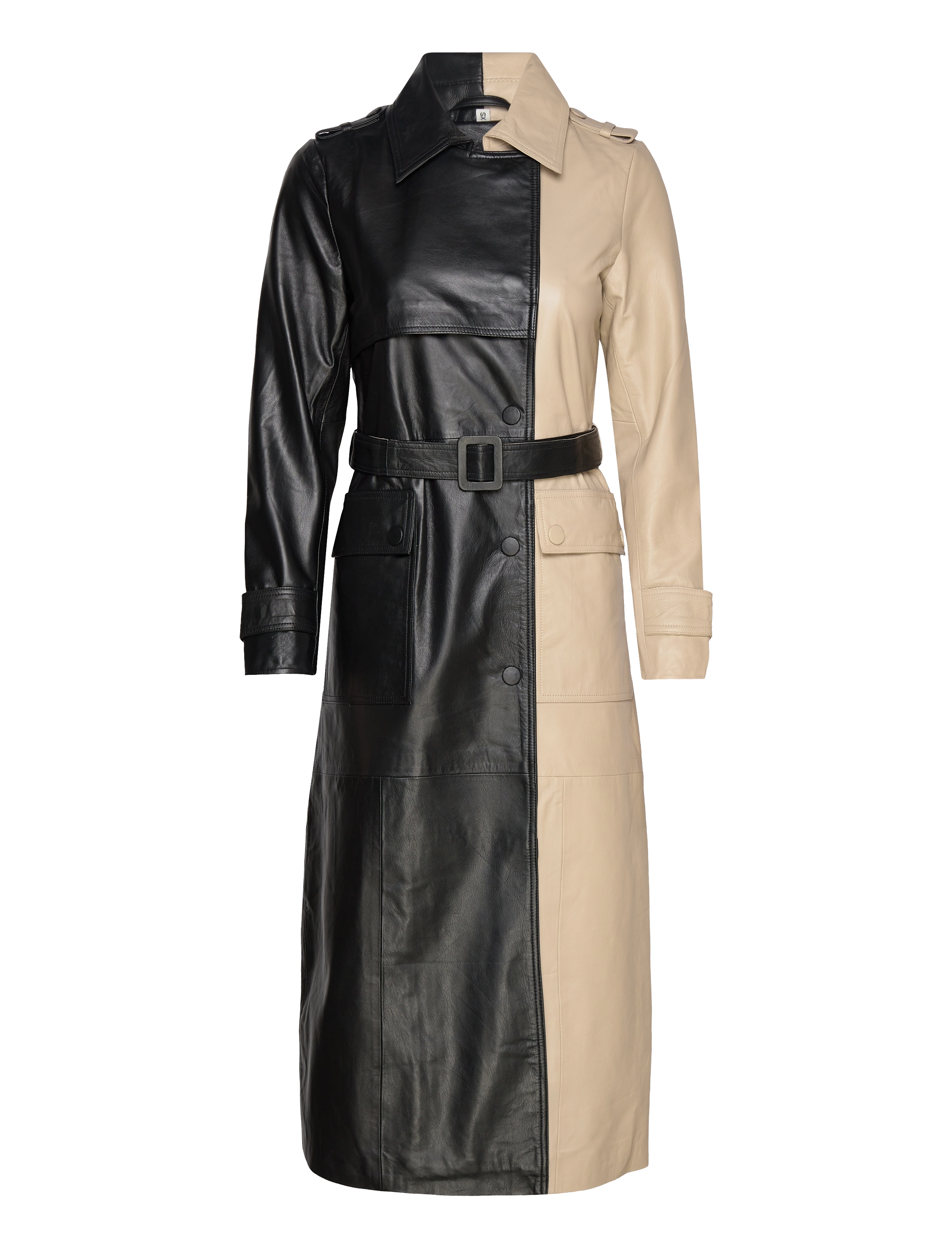 Copenhagen Muse - CMROYAL-TRENCHCOAT - peyote w. black - 1