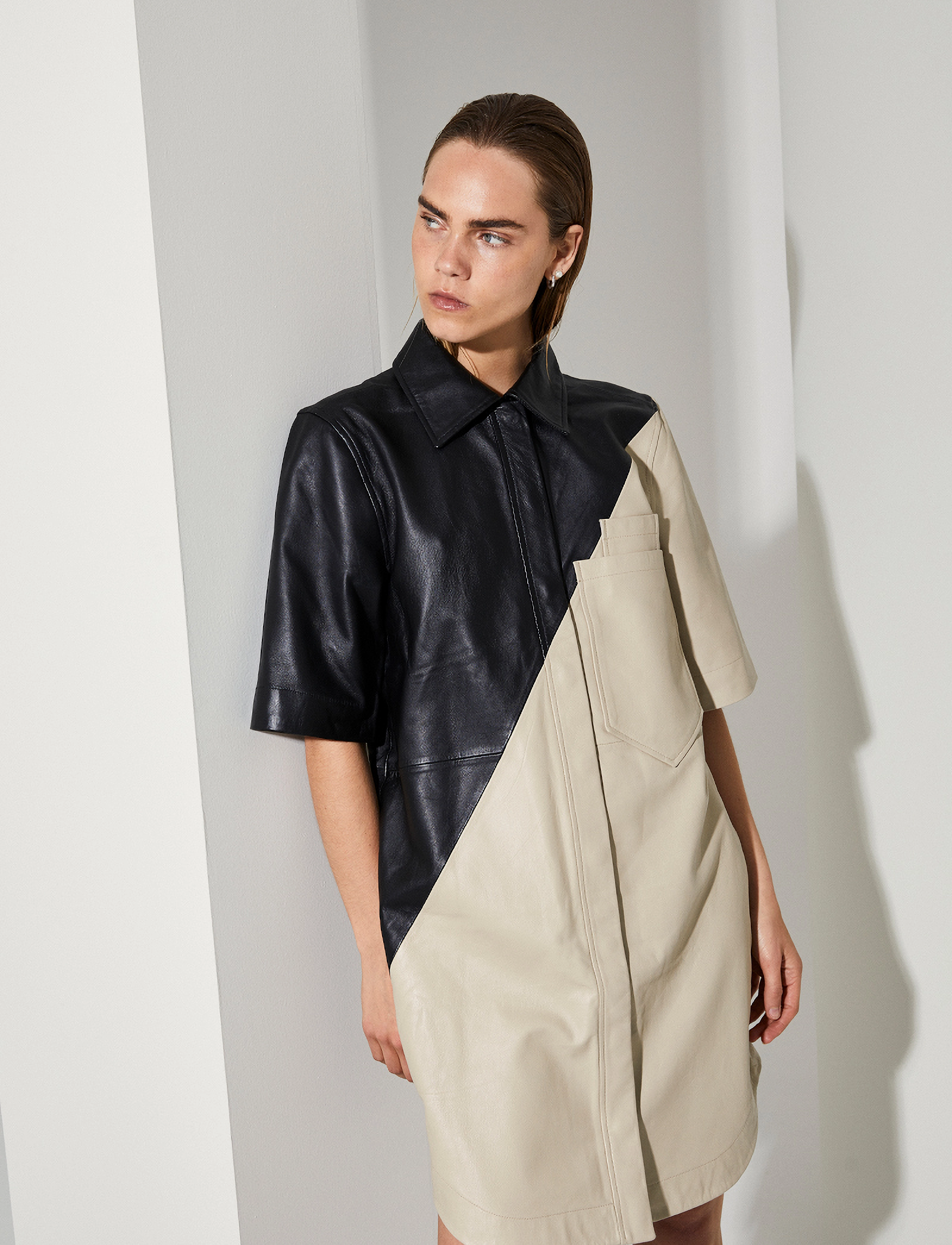 Copenhagen Muse - CMROYAL-MONOCHROME-DRESS - black - 2