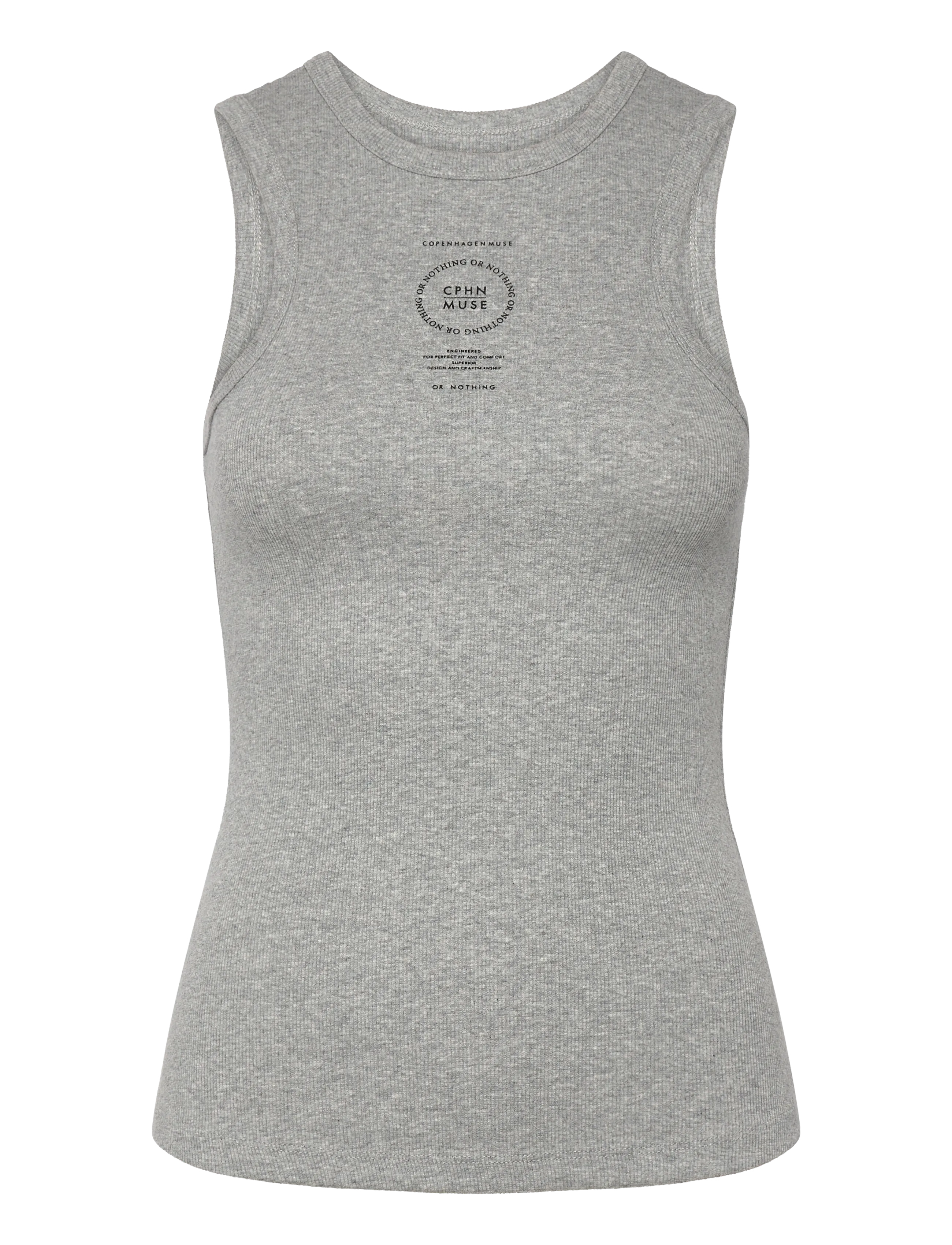 Copenhagen Muse CMSIV-TO - T-shirts & Tops - LIGHT GREY MELANGE / grey