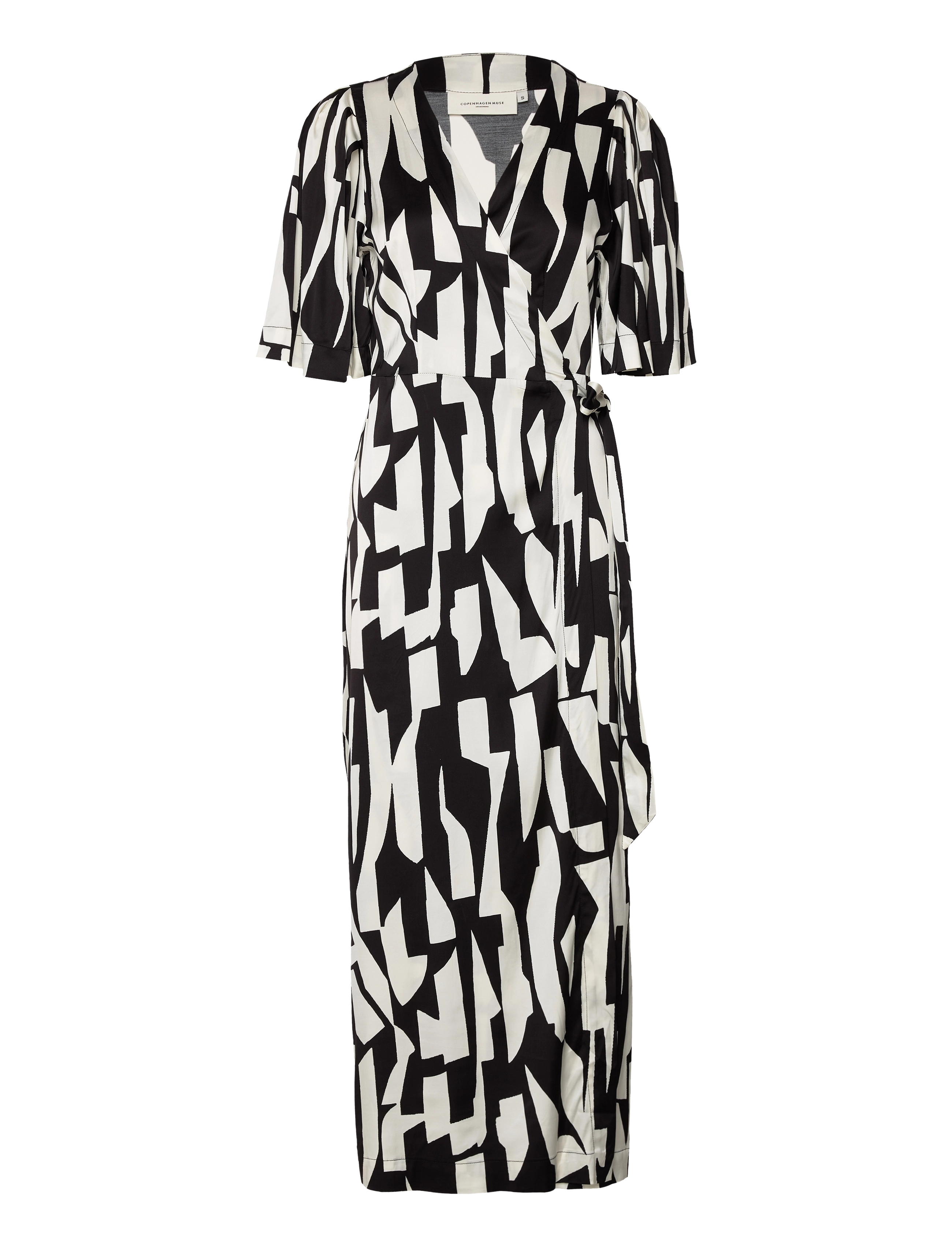 Copenhagen Muse CMMERRYSHINE DRESS - Slå-om-kjoler - JET STREAM W. BLACK / black