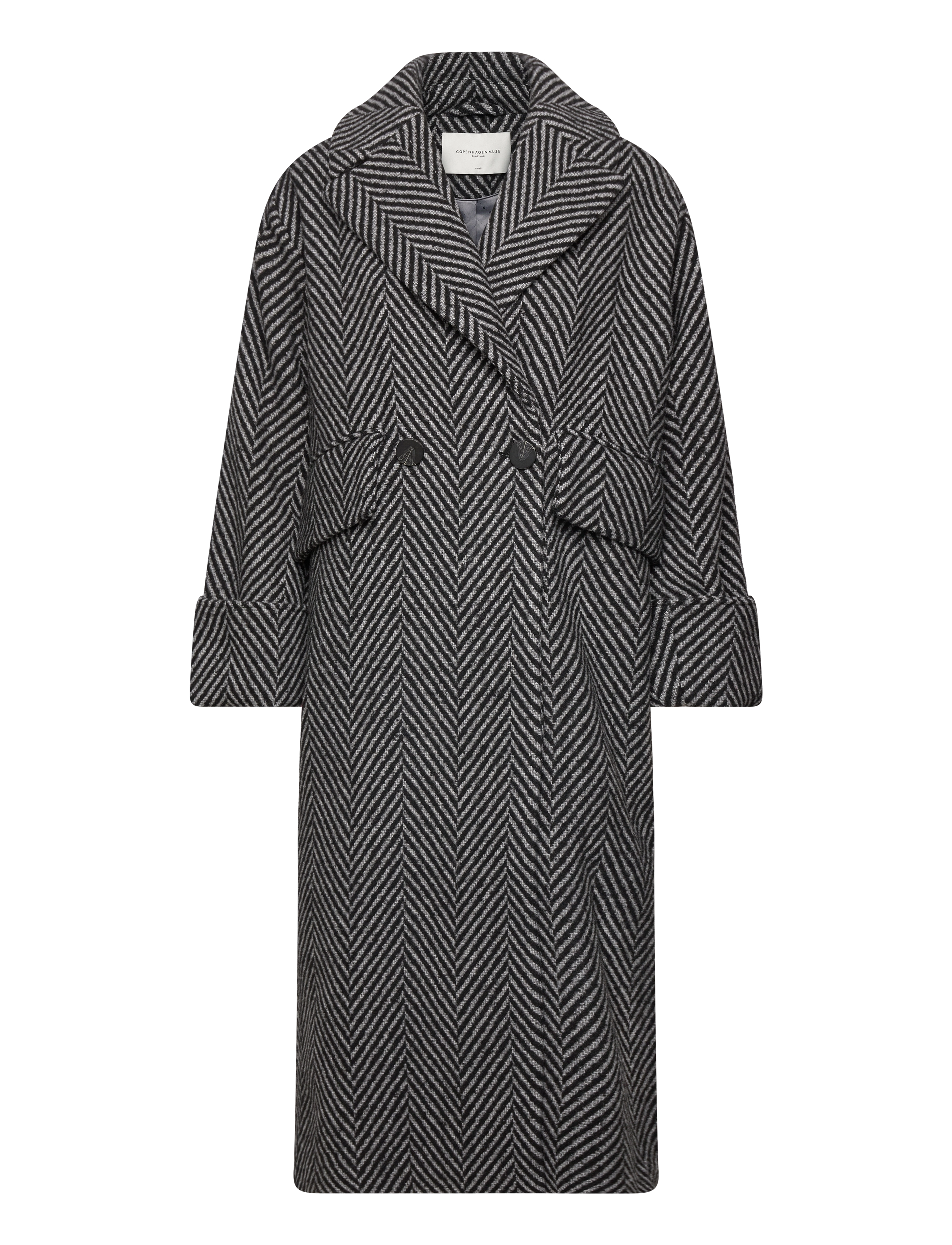 CMZIG-COAT - BLACK W. JET STREAM