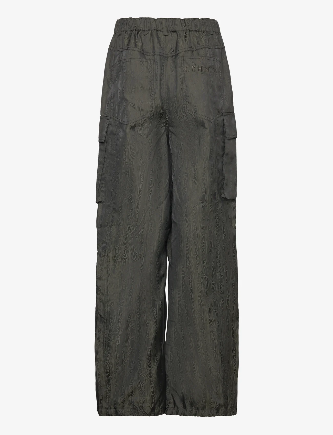 Copenhagen Muse - CMWOOD-PANTS - wide leg trousers - military olive w. black - 1
