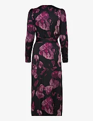 Copenhagen Muse - CMSABINA-PLIGA-DRESS - wrap dresses - black w. fuchsia pink - 1