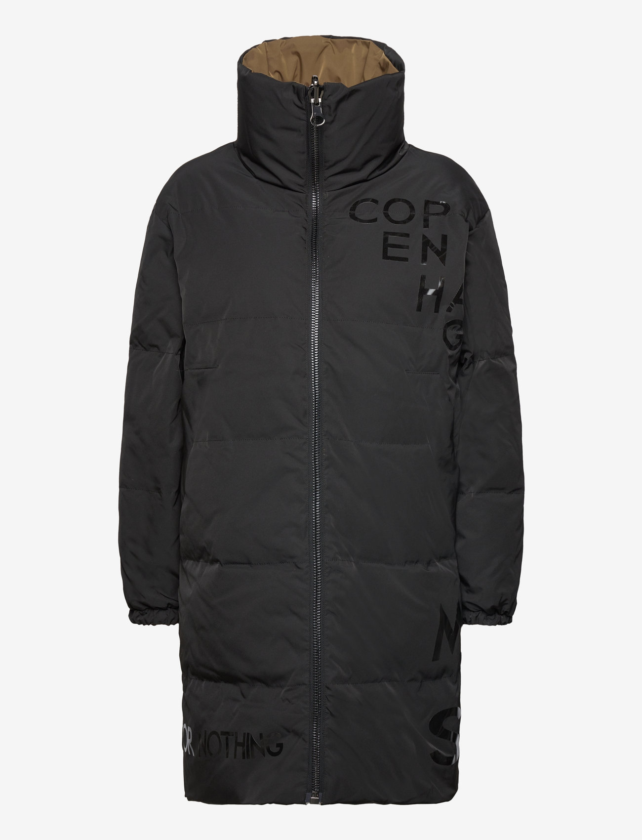 Copenhagen Muse - CMMICCO-COAT - military olive w. black - 2