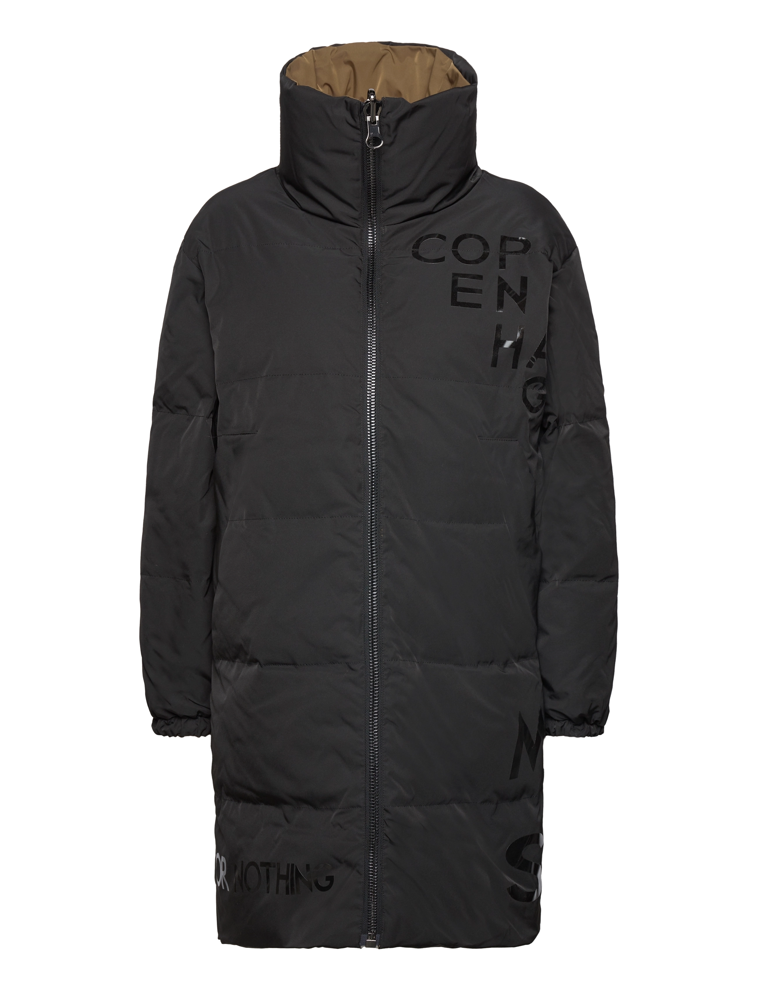 Copenhagen Muse - CMMICCO-COAT - military olive w. black - 2