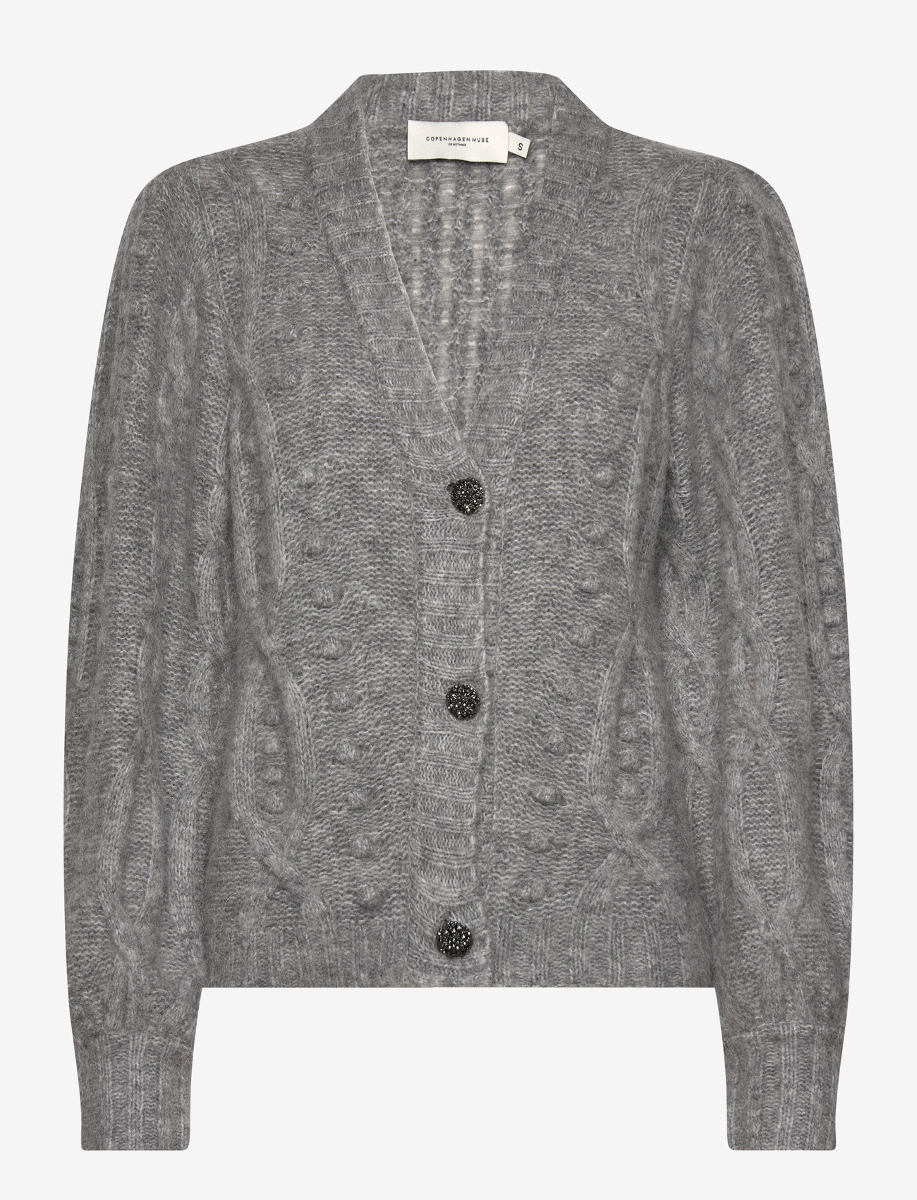 Copenhagen Muse - CMPACA-CARDIGAN - med. grey melange - 0