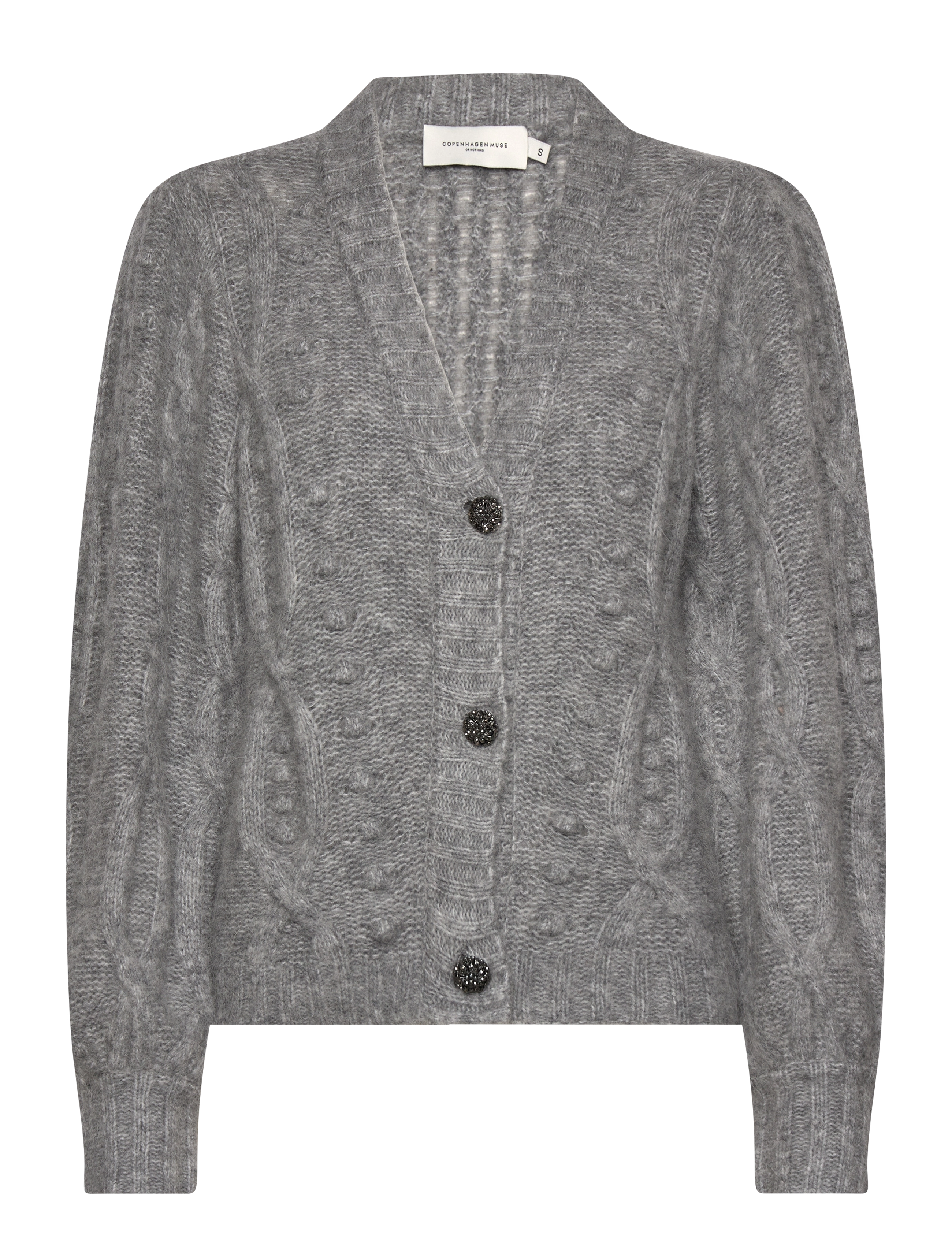 CMPACA-CARDIGAN - MED. GREY MELANGE