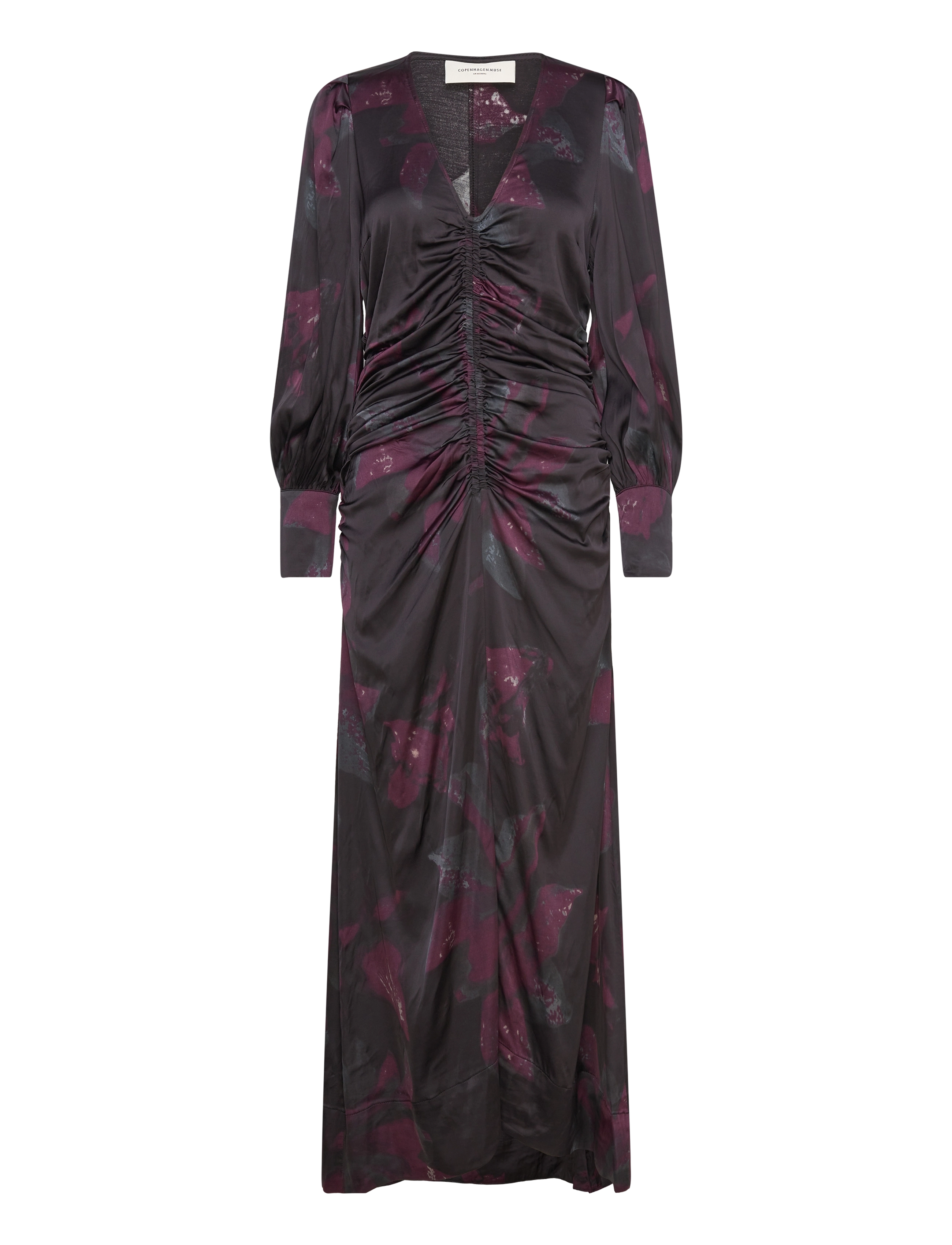 Copenhagen Muse CMMERRYSHINE-DRESS - Kjoler - BLACK W. PURPLE POTION / black