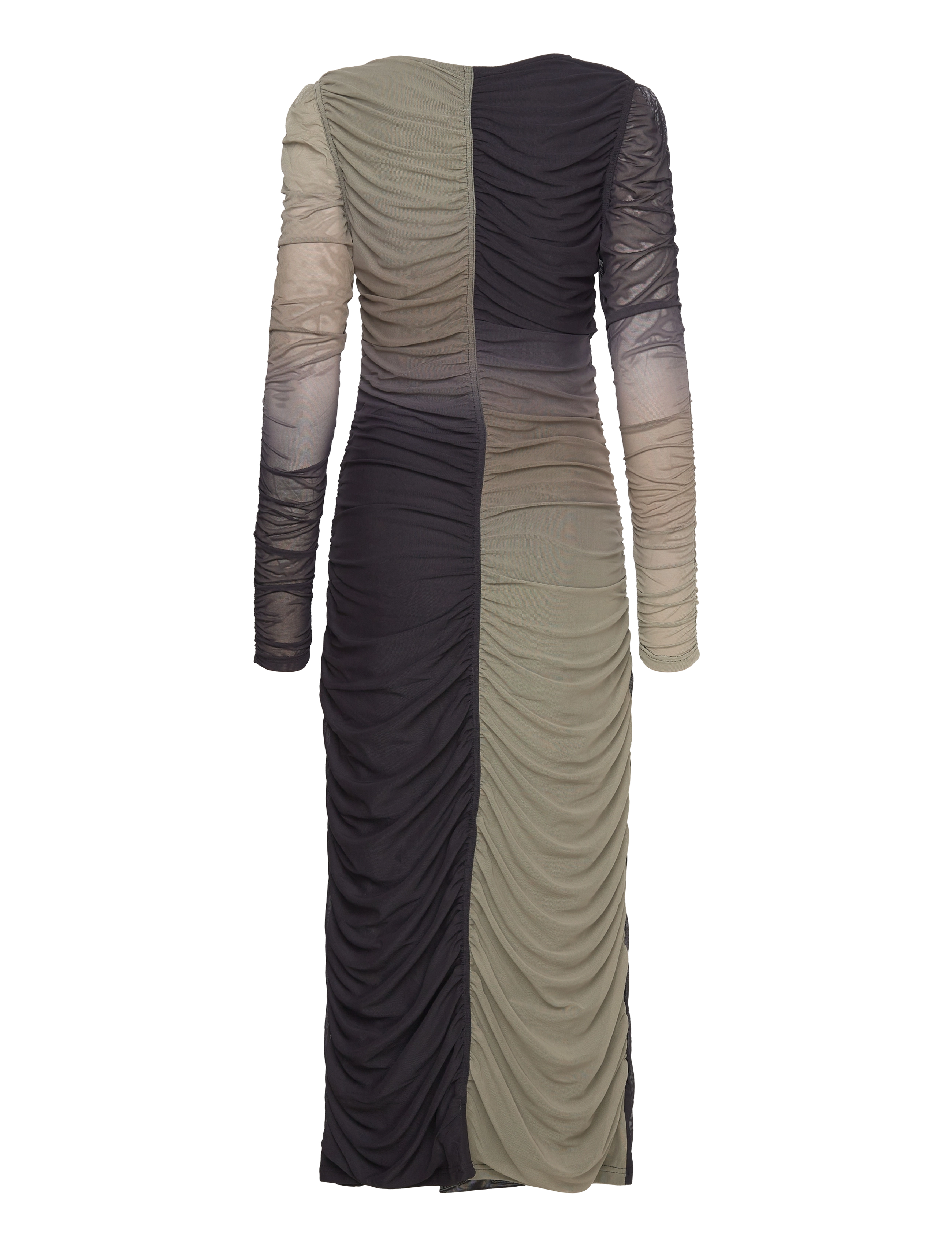 Copenhagen Muse - CMCORA-DRESS - black w. military olive - 1