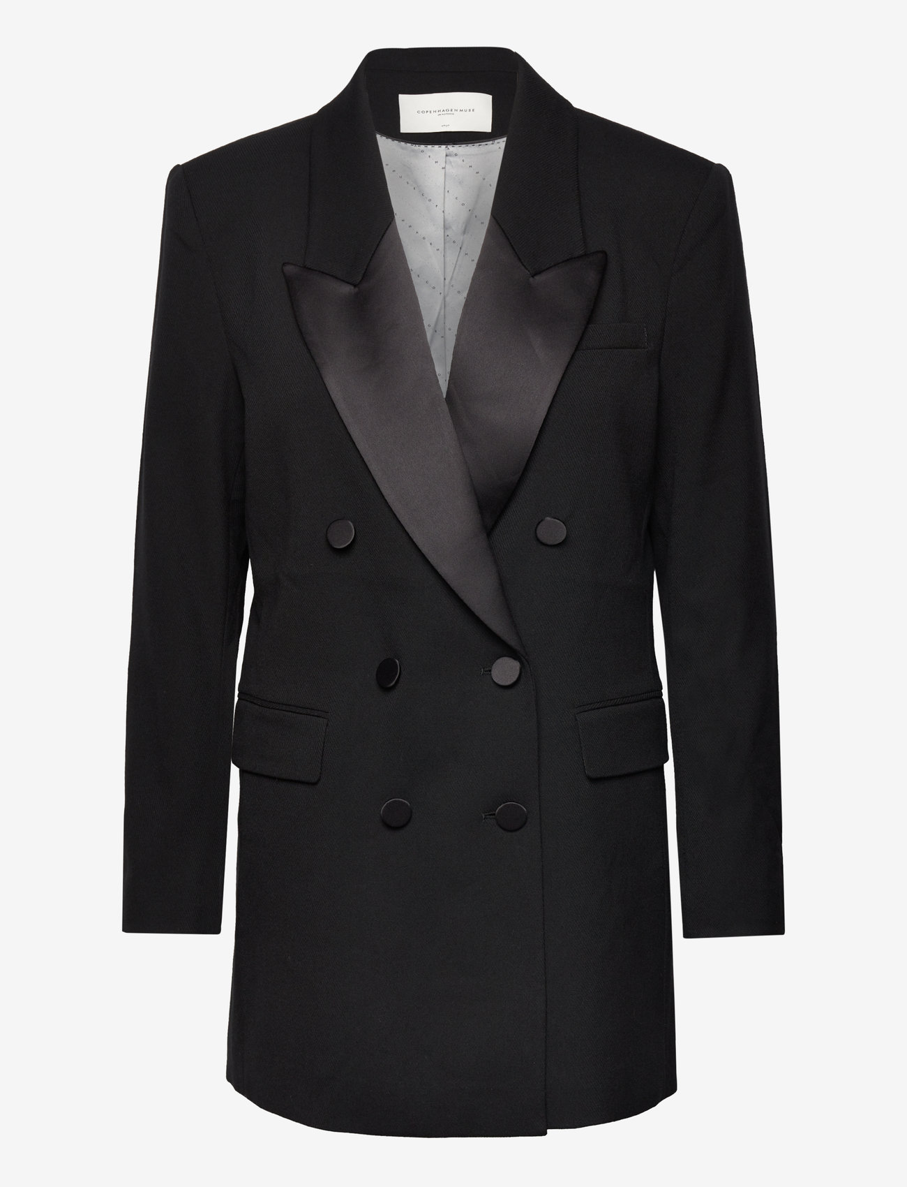 Copenhagen Muse - CMTAILOR-SMOCKING-BLAZER - black - 0