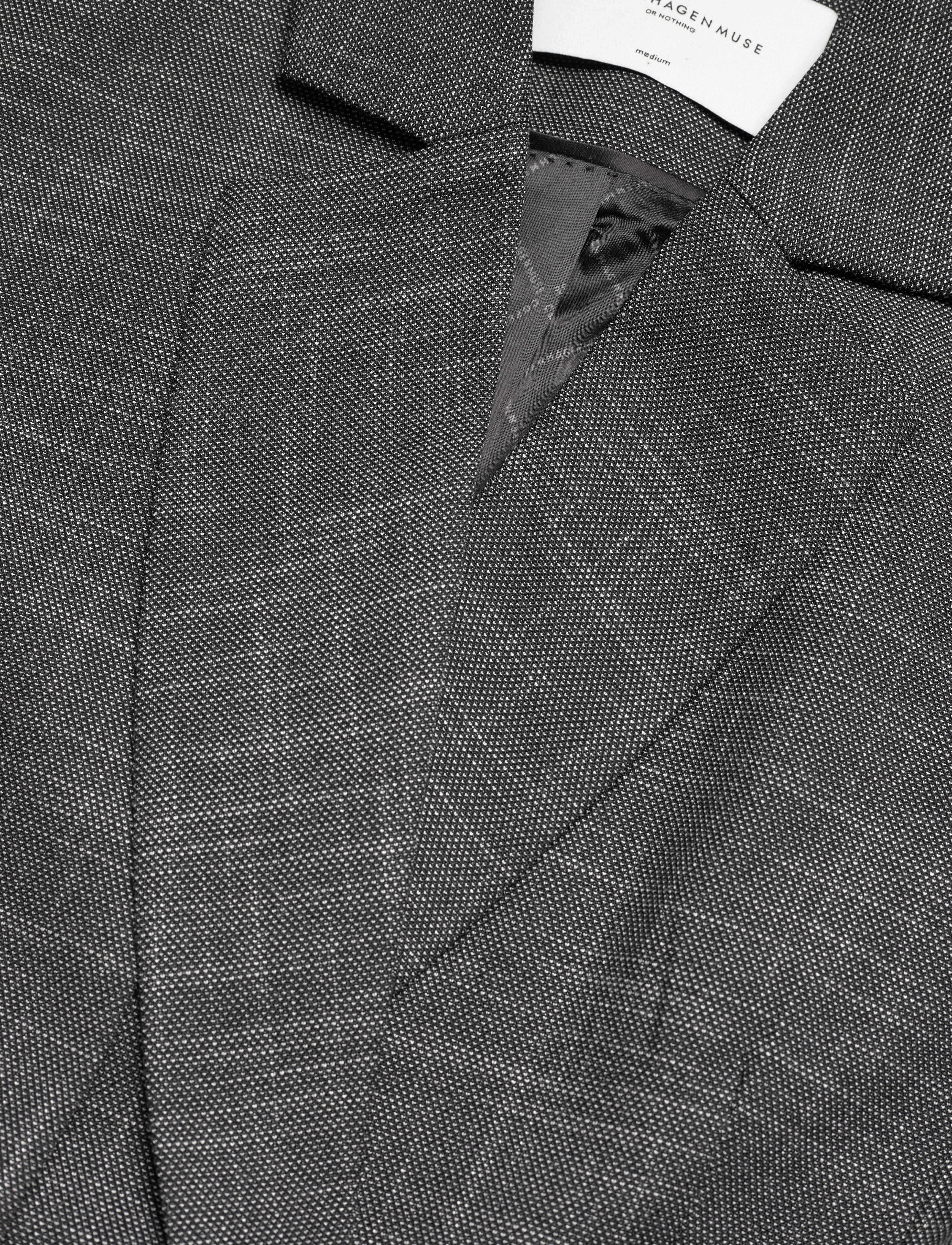 Copenhagen Muse - CMTONNIE-BLAZER - dark grey melange w. off-white - 3