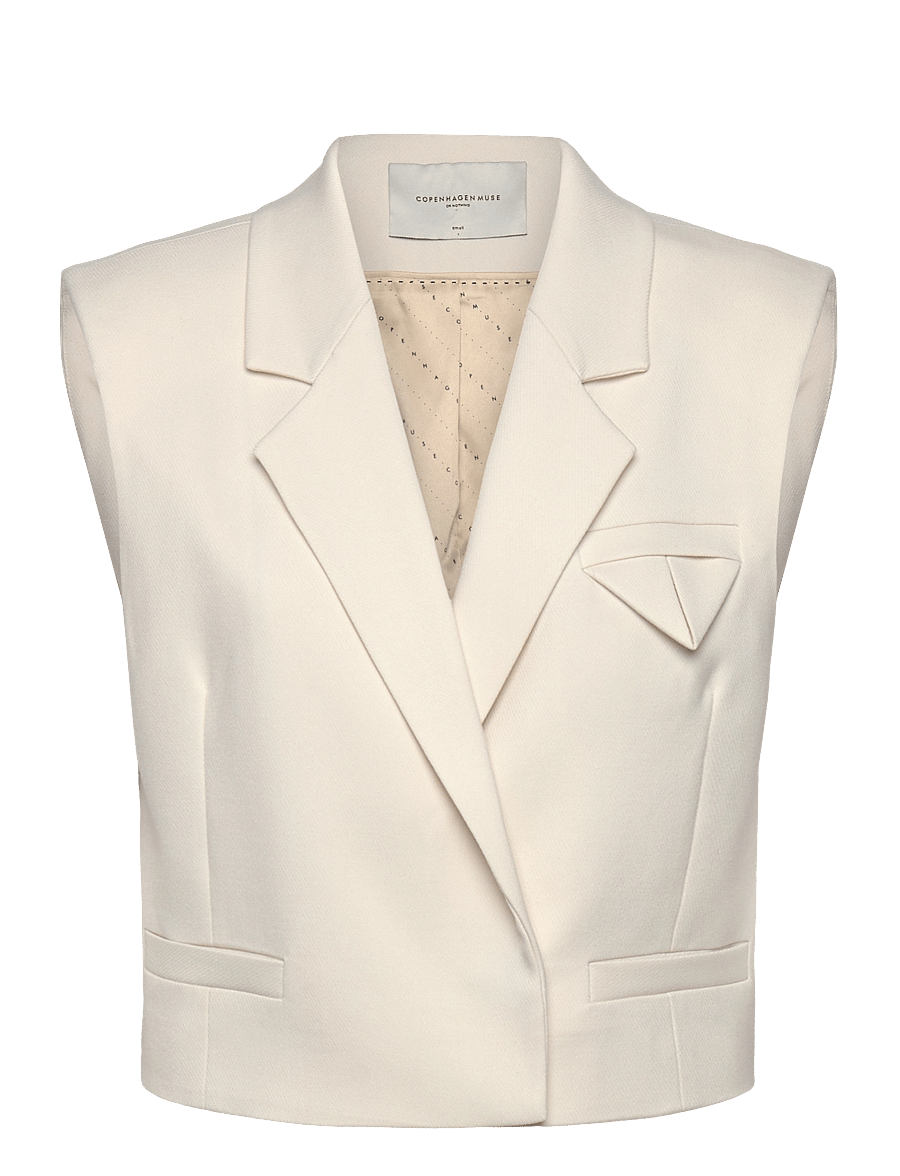 Copenhagen Muse - CMTAILOR-SHORT-WAISTCOAT - westen - jet stream - 1