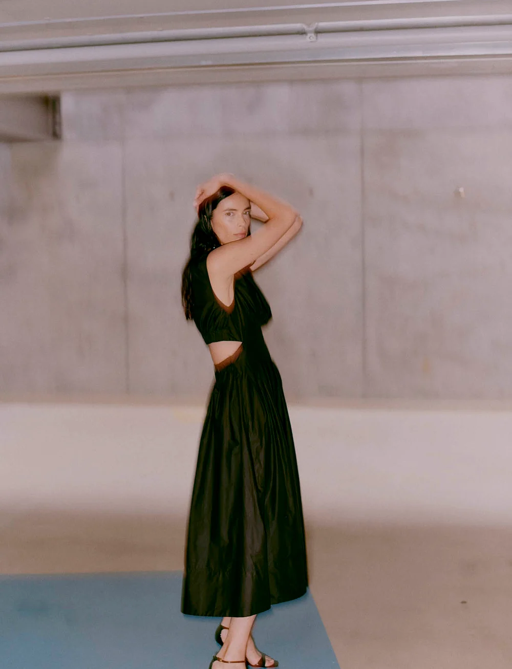 Copenhagen Muse - CMPOPLIN-DRESS - evening dresses - black - 3