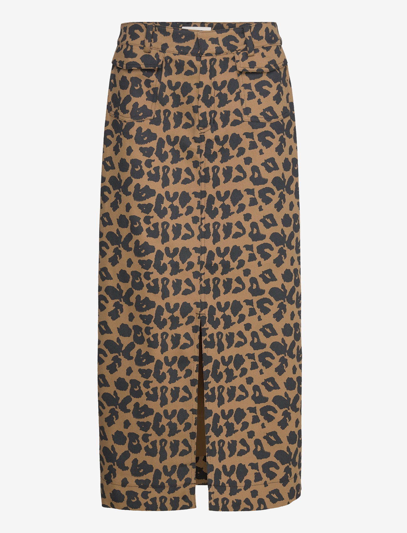 Copenhagen Muse - CMLEORA-SKIRT - spódnice do kolan i midi - kangaroo w. black - 1