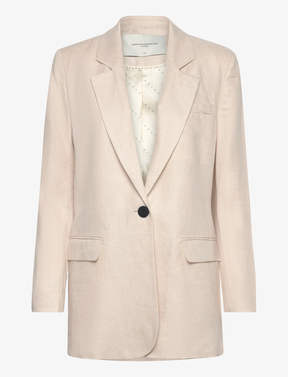 Copenhagen Muse - CMNATURE-BLAZER - enkelknäppta kavajer - jet stream mel. - 0
