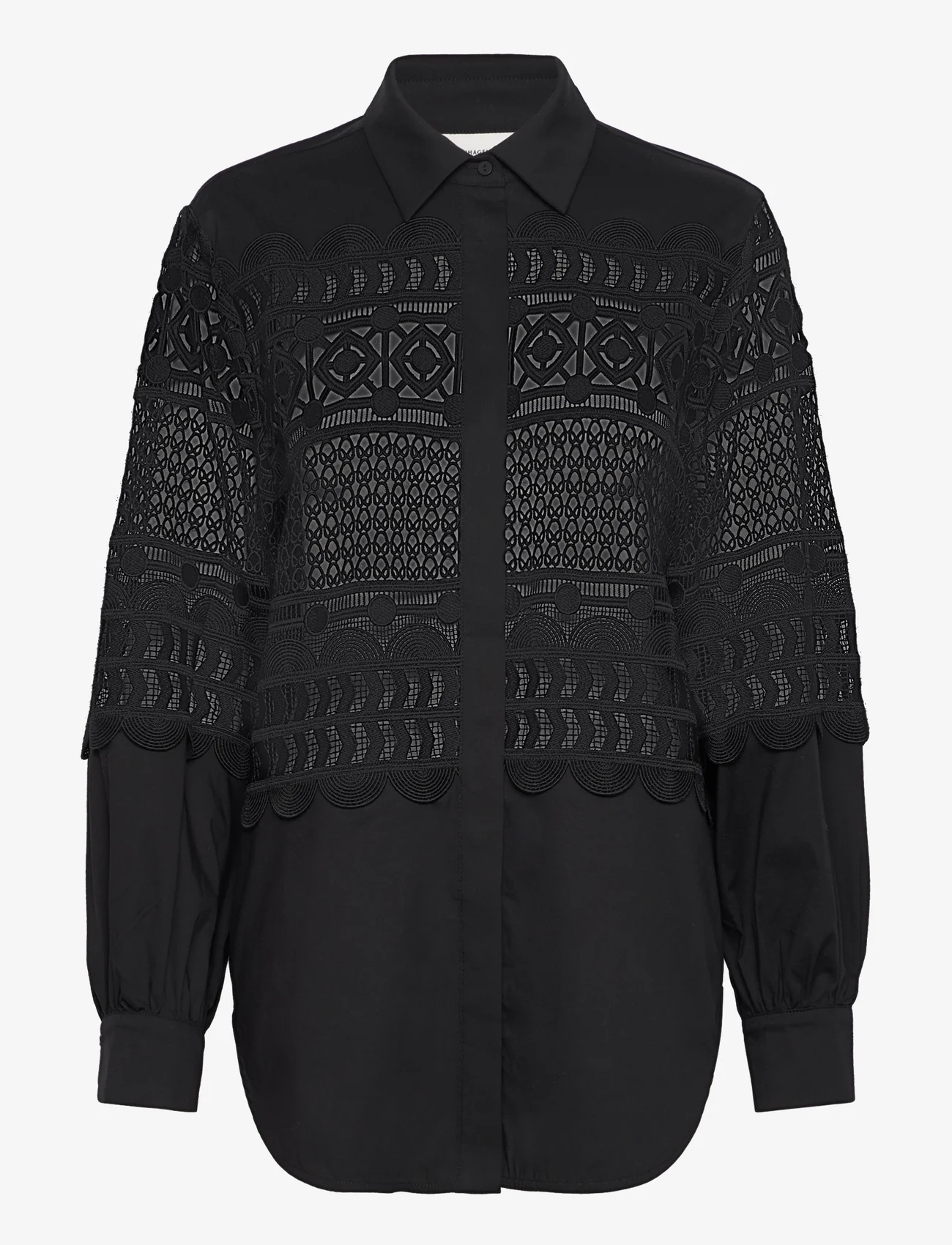 Copenhagen Muse - CMVITRA-LONG-SHIRT - long-sleeved shirts - black - 0