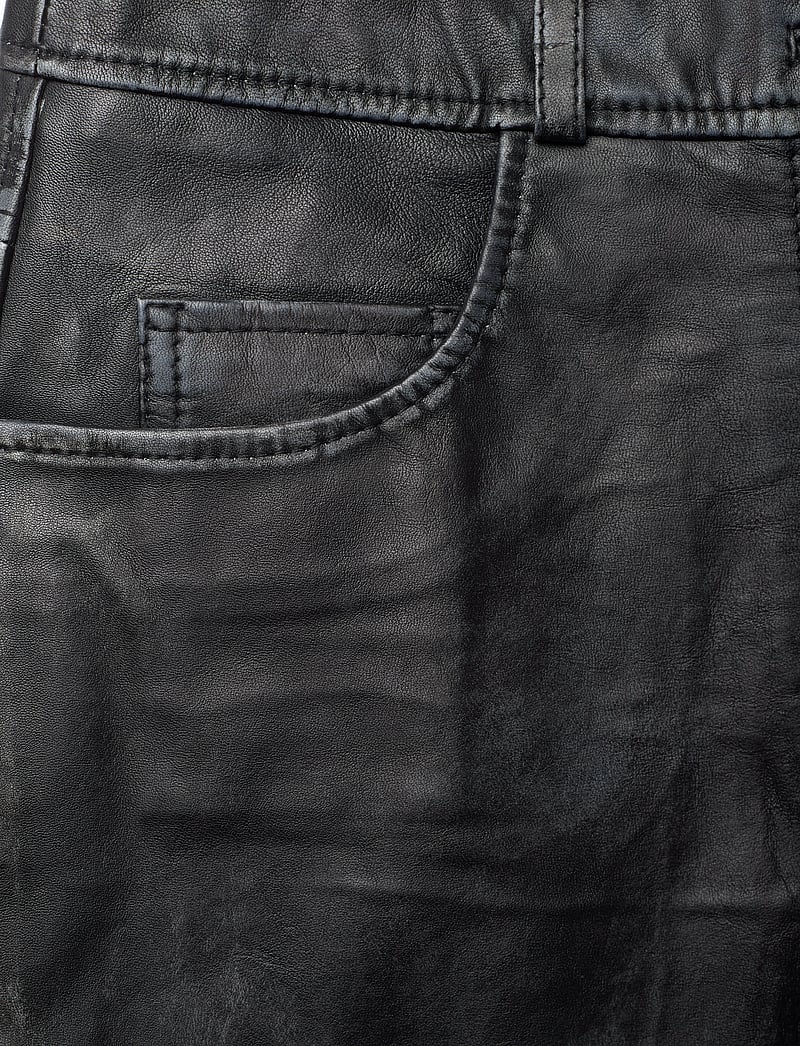 Copenhagen Muse - CMQUEEN-LONG-SKIRT - skinnkjolar - black w. grey - 2