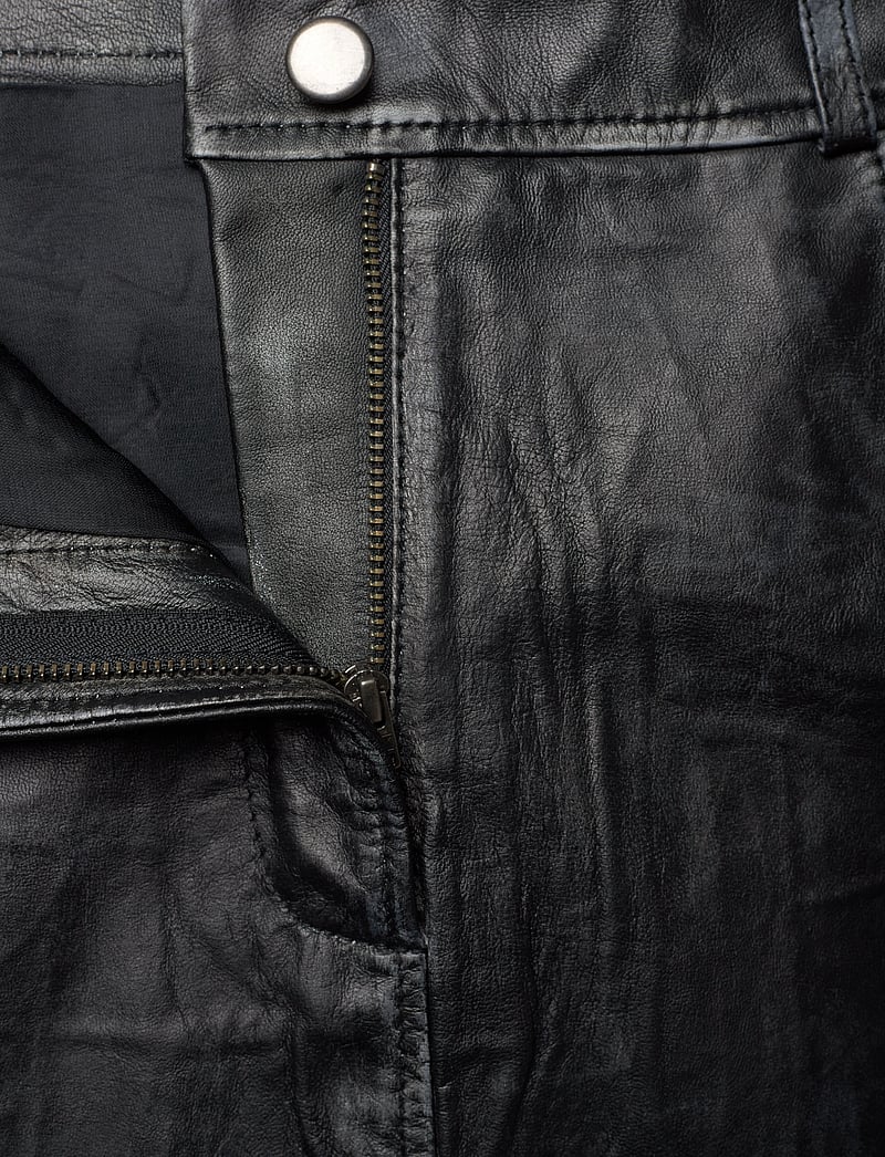 Copenhagen Muse - CMQUEEN-LONG-SKIRT - skinnkjolar - black w. grey - 3