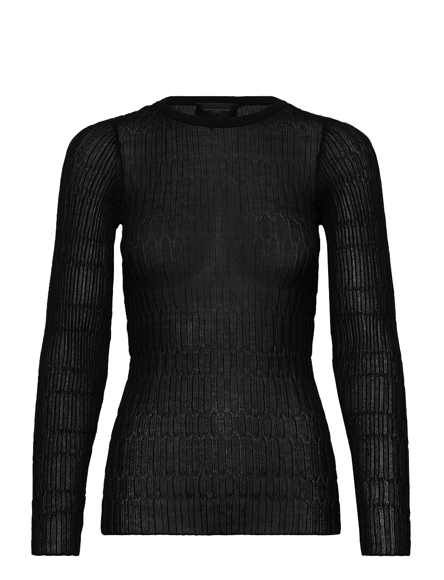 Copenhagen Muse - CMNATACHA-PULLOVER - gebreide truien - black - 0