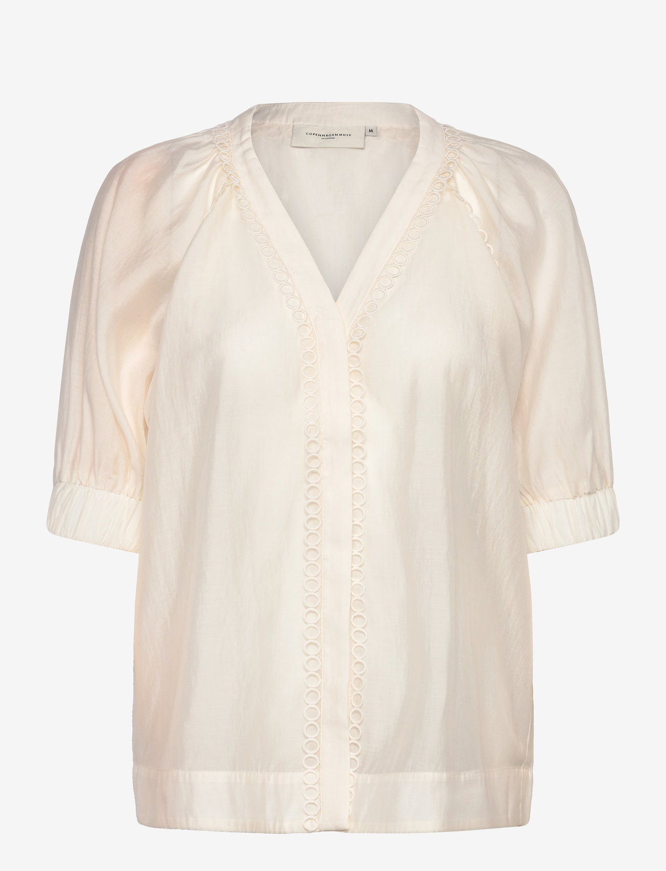 Copenhagen Muse - CMMOLLY-SHIRT - short-sleeved blouses - jet stream - 0