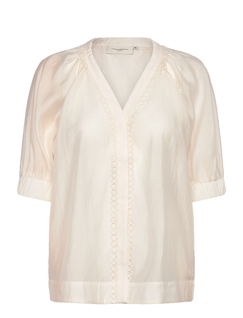 Copenhagen Muse - CMMOLLY-SHIRT - short-sleeved blouses - jet stream - 0