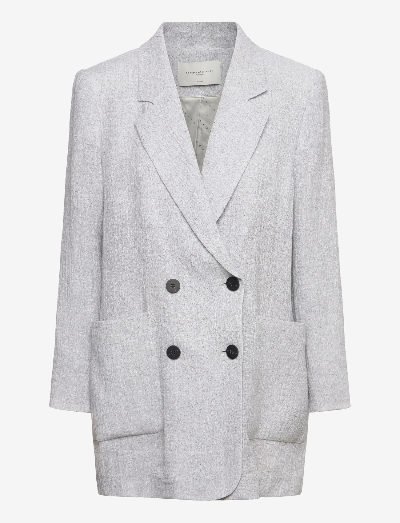 Copenhagen Muse - CMLINCY-BLAZER - double breasted blazers - light grey melange - 1