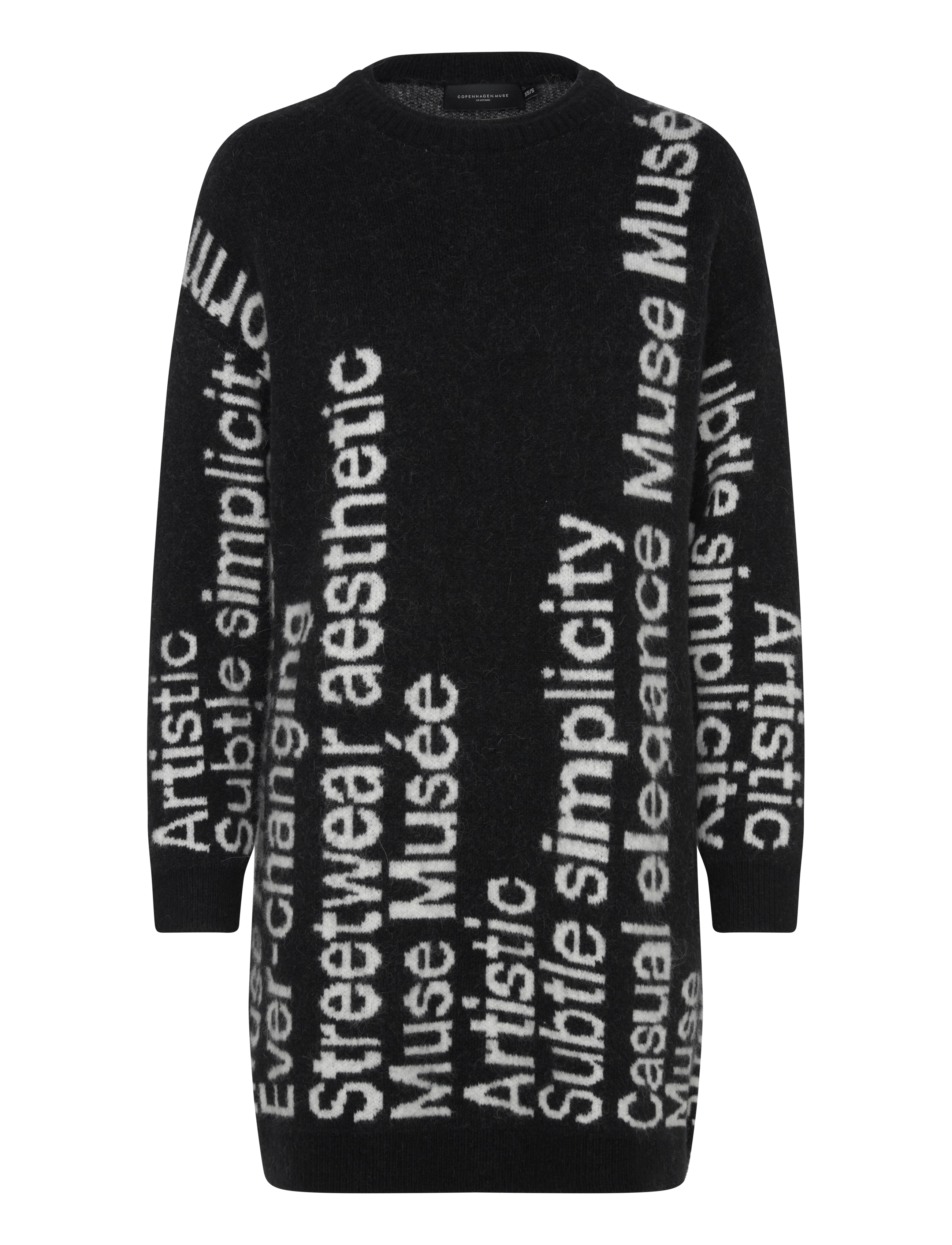 Copenhagen Muse CMIBRA-DRESS - Klänningar - BLACK W. JET STREAM / black