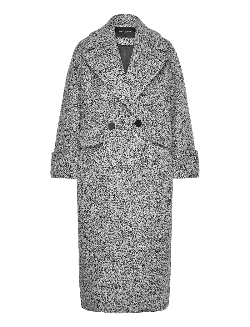 Copenhagen Muse - CMTHEM-COAT - villased mantlid - black w. jet stream - 1