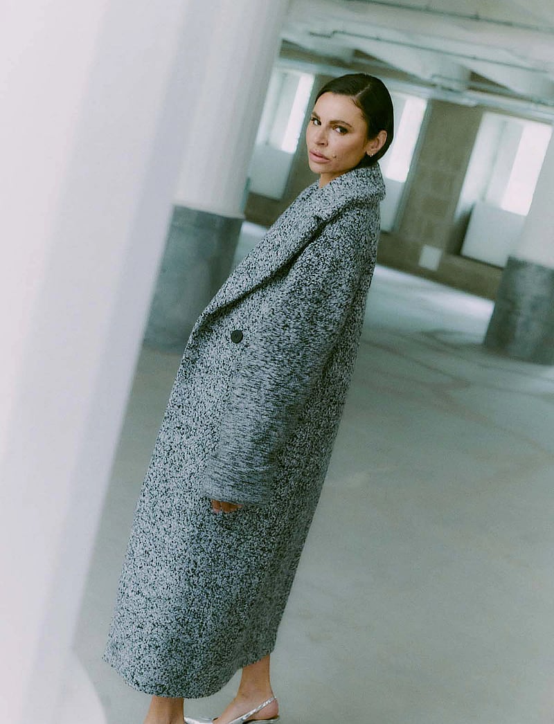 Copenhagen Muse - CMTHEM-COAT - villased mantlid - black w. jet stream - 3