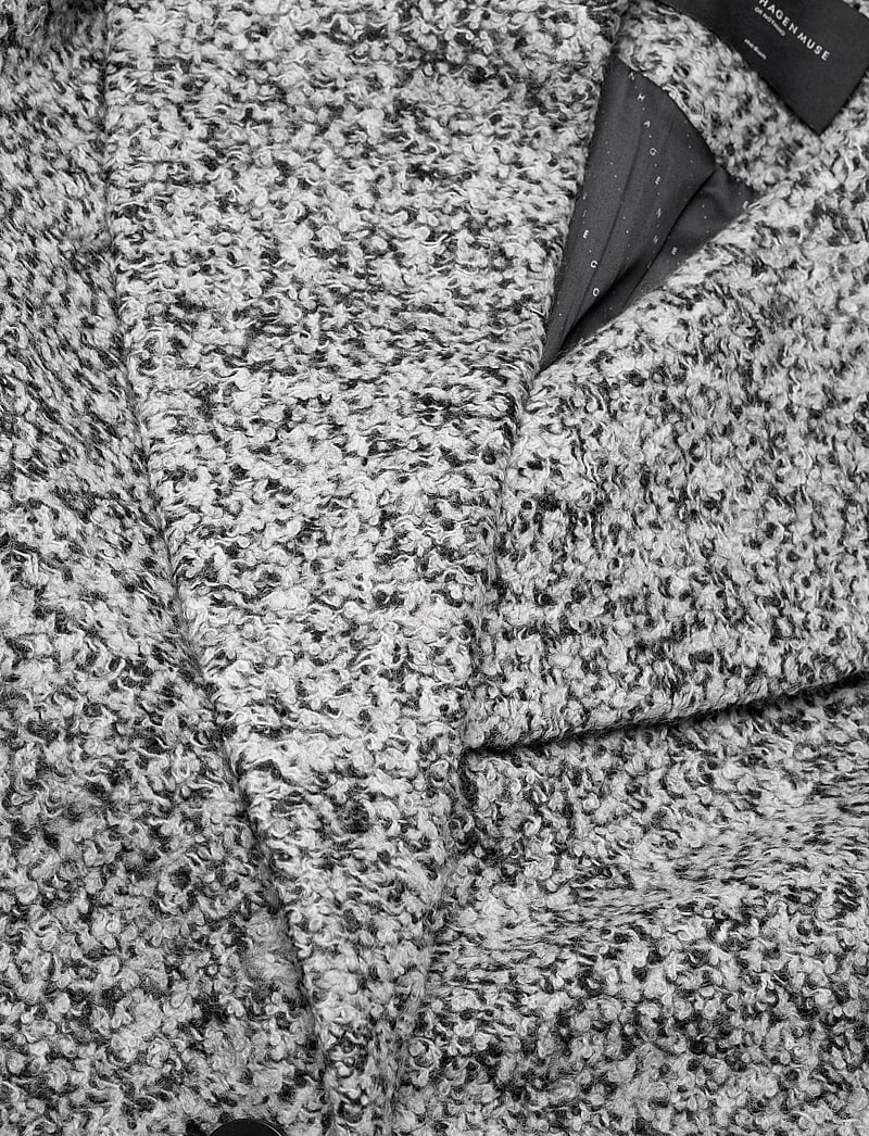 Copenhagen Muse - CMTHEM-COAT - villased mantlid - black w. jet stream - 5